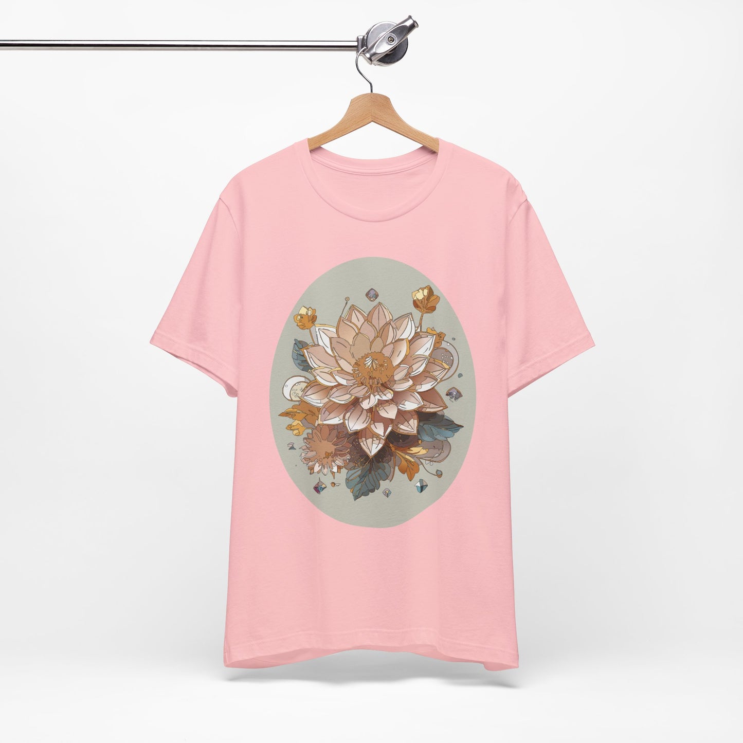 Floral Shirt, Flower Shirt, Tee Shirt with Antique Flower