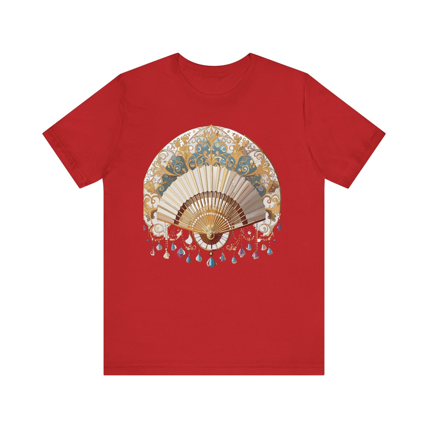 Fan shirt, Shirt with Fan, Tee Shirt with Gold Blower