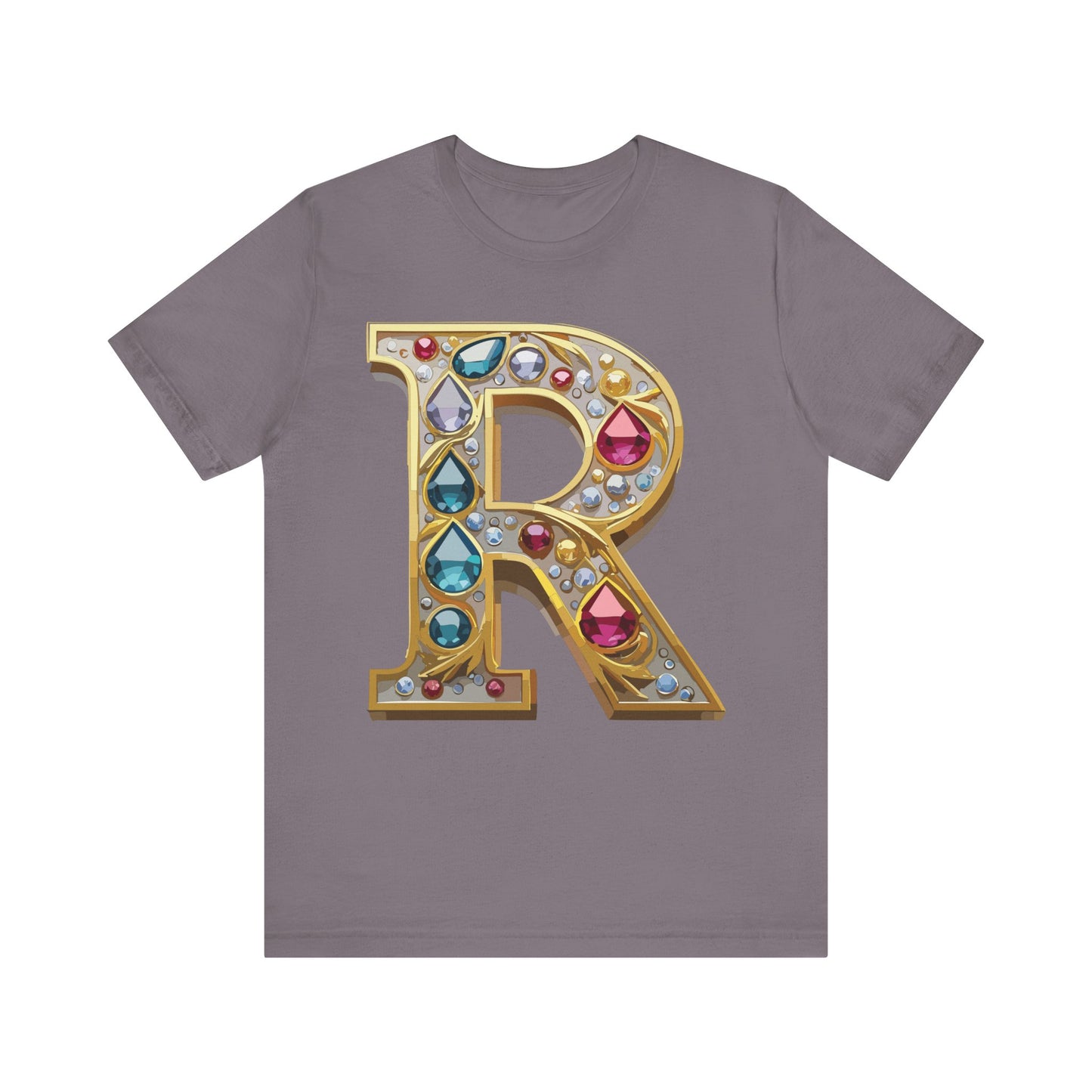 Letter Shirt, Shirt with Letters, Tee Shirt with Gold Letter, Shirt with Antique Letters