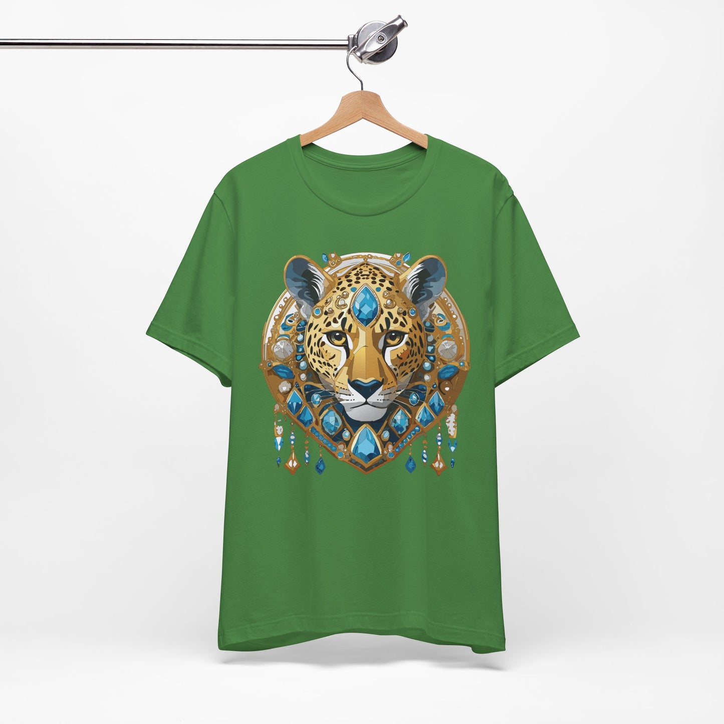Animal Shirt, Shirt with Animal, Tee Shirt with Gold Animal Medal, Shirt with Antique Animal Medallion