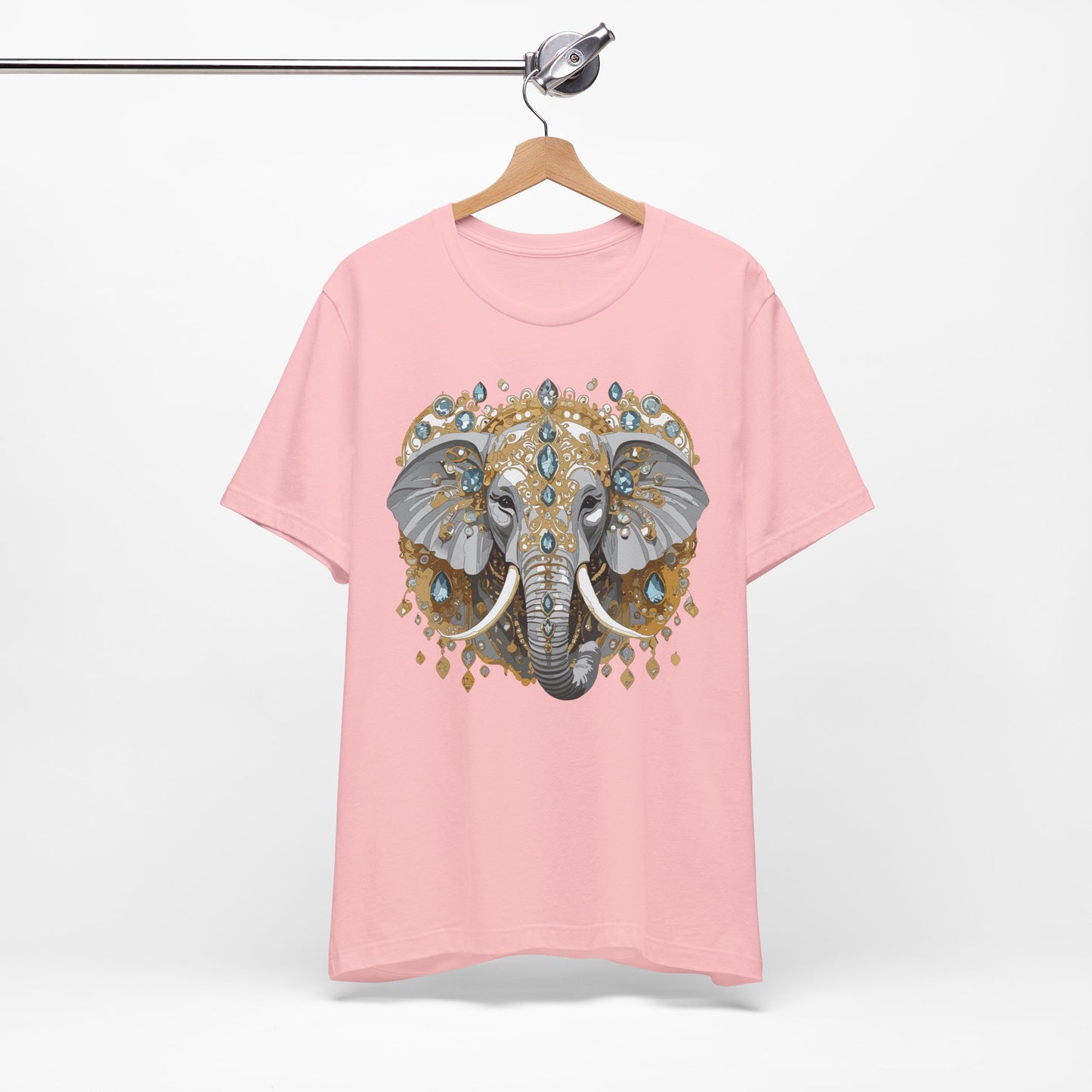 Animal Shirt, Shirt with Animal, Tee Shirt with Gold Animal Medal, Shirt with Antique Animal Medallion