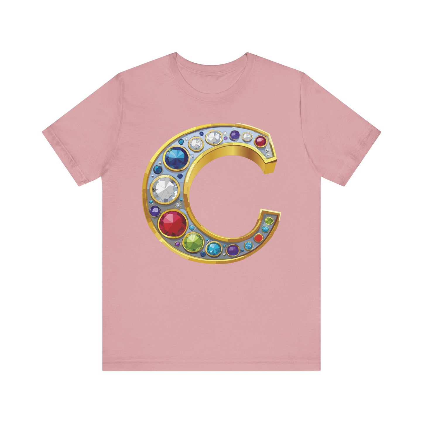 Letter Shirt, Shirt with Letters, Tee Shirt with Gold Letter, Shirt with Antique Letters