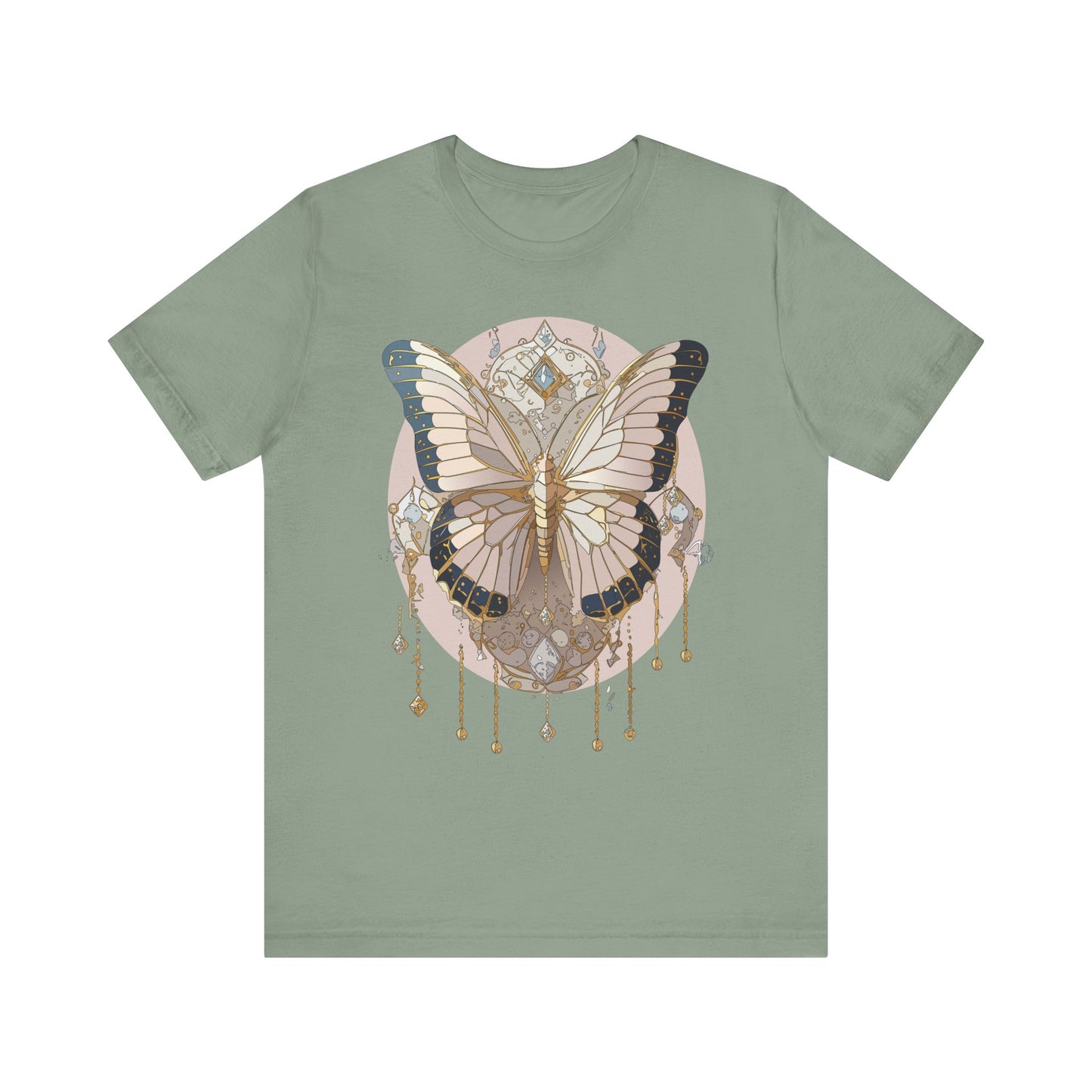 Butterfly Shirt, Shirt with Butterfly, Tee Shirt with Antique Butterfly