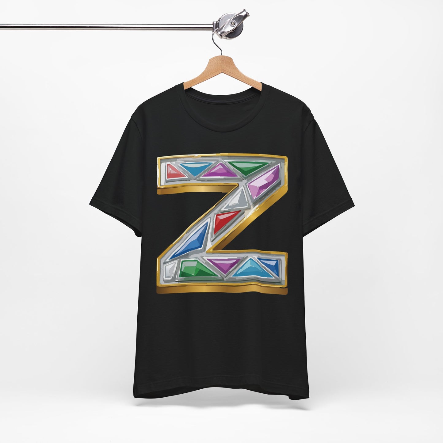 Letter Shirt, Shirt with Letters, Tee Shirt with Gold Letter, Shirt with Antique Letters
