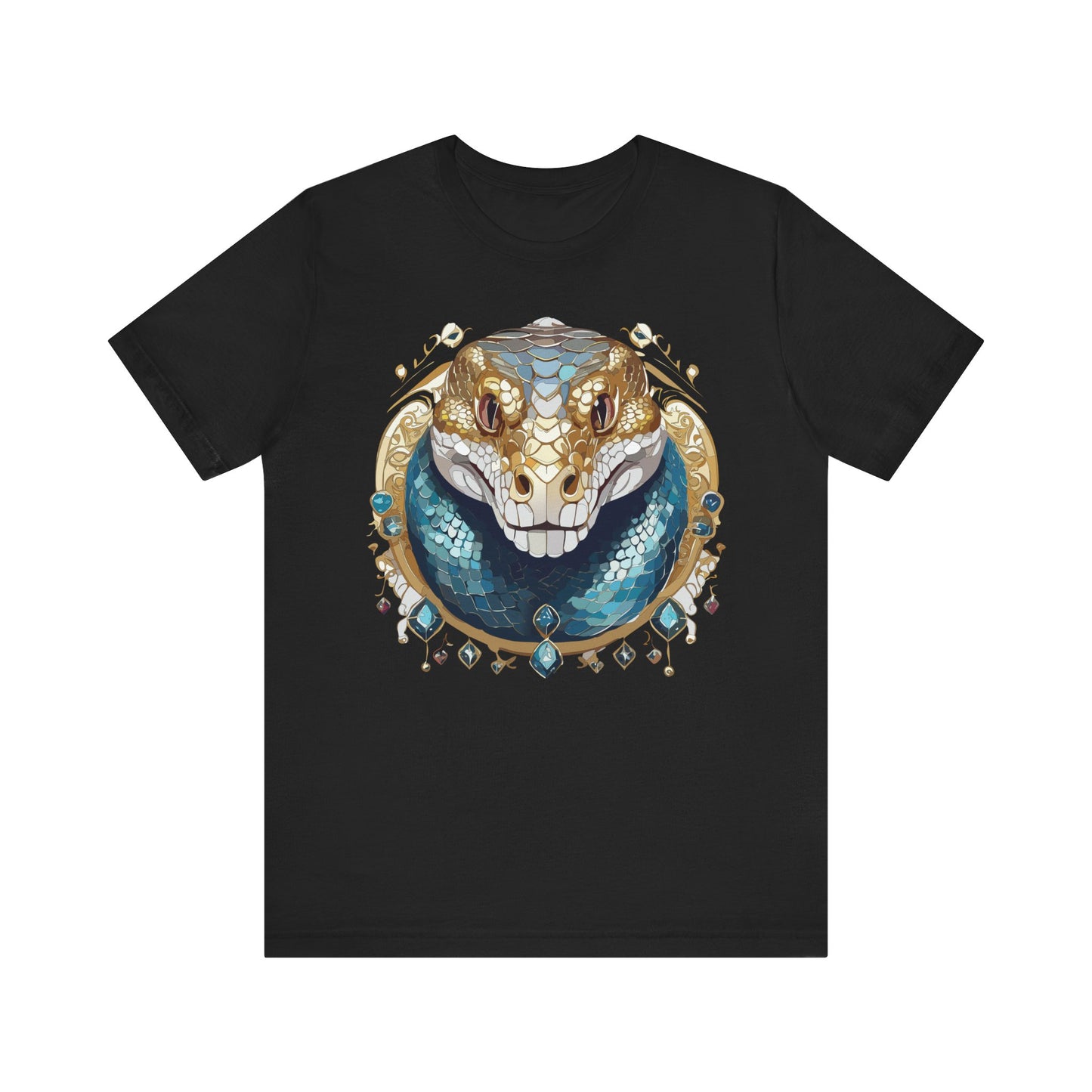 Animal Shirt, Shirt with Animal, Tee Shirt with Gold Animal Medal, Shirt with Antique Animal Medallion