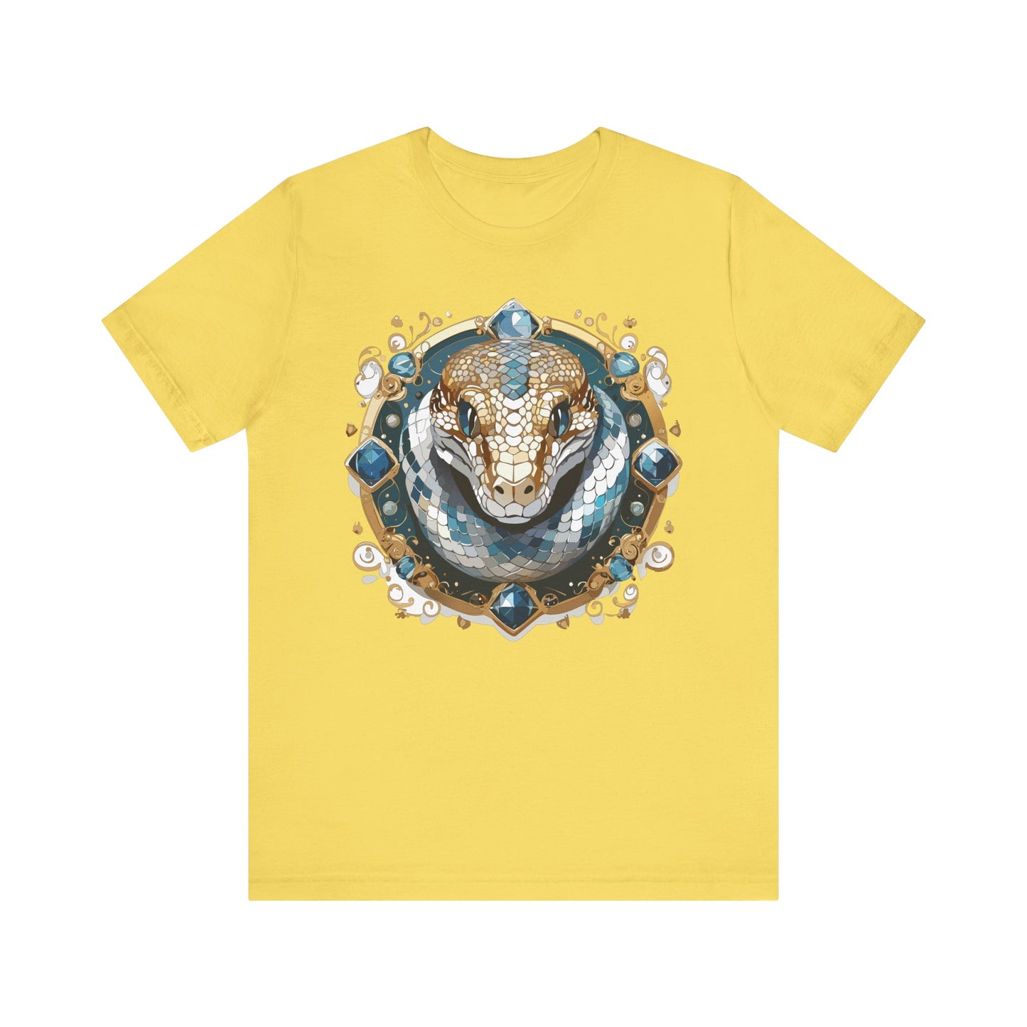 Animal Shirt, Shirt with Animal, Tee Shirt with Gold Animal Medal, Shirt with Antique Animal Medallion