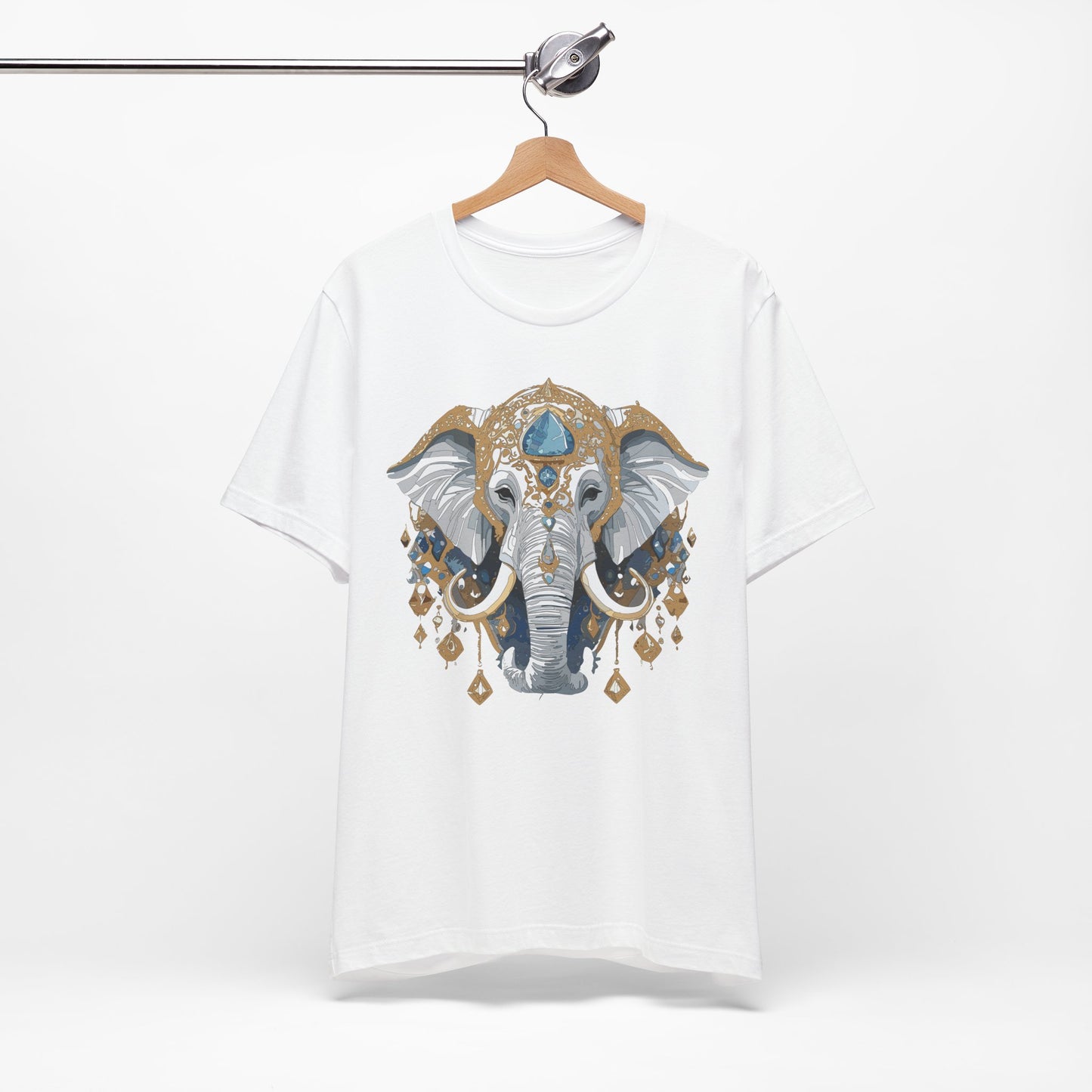 Animal Shirt, Shirt with Animal, Tee Shirt with Gold Animal Medal, Shirt with Antique Animal Medallion