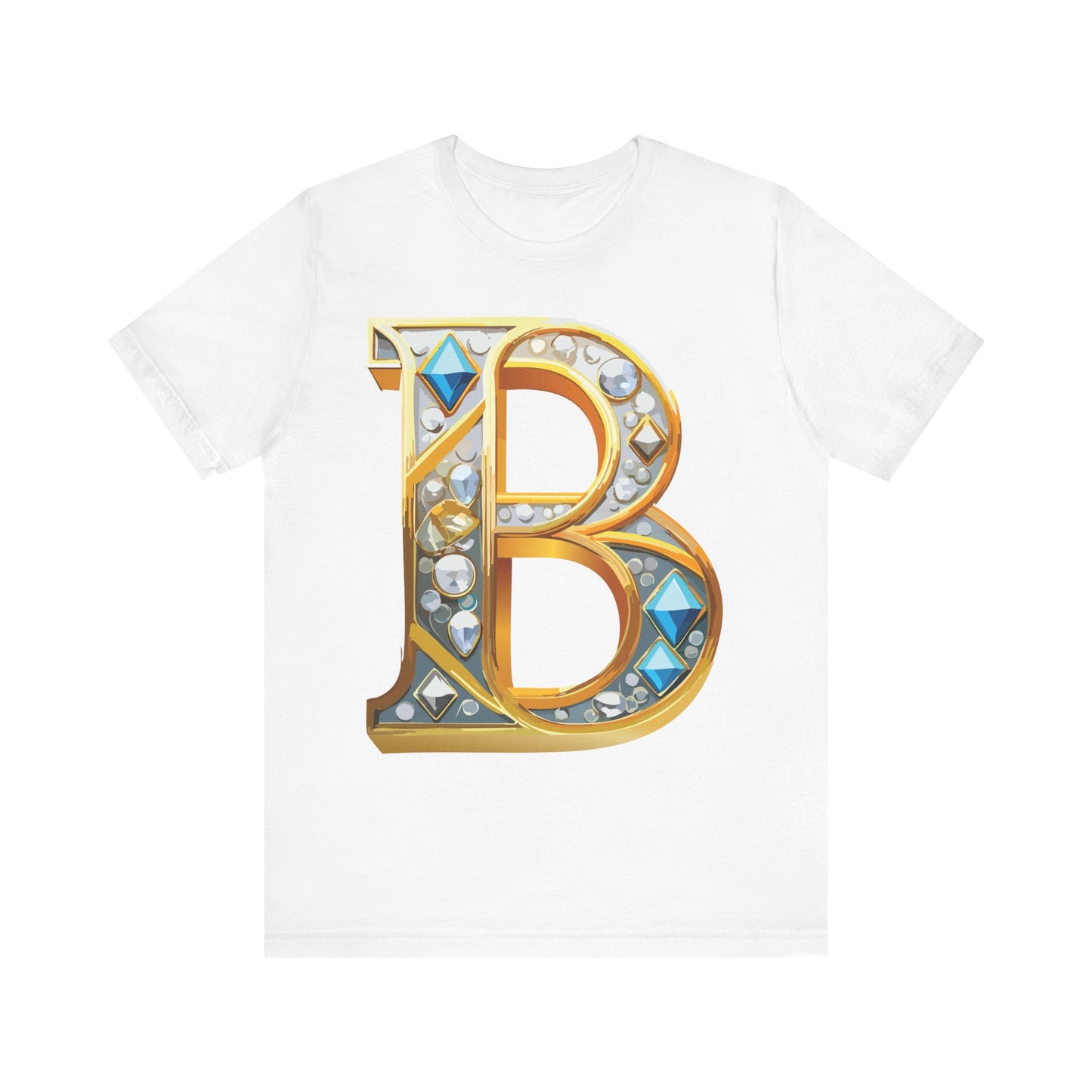 Letter Shirt, Shirt with Letters, Tee Shirt with Gold Letter, Shirt with Antique Letters