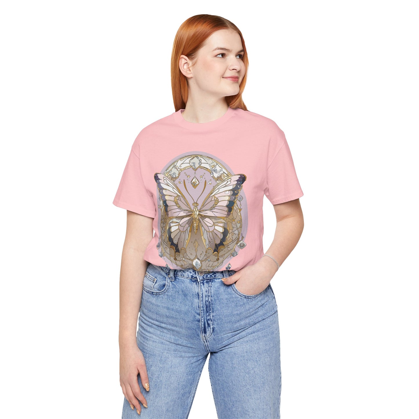 Butterfly Shirt, Shirt with Butterfly, Tee Shirt with Antique Butterfly