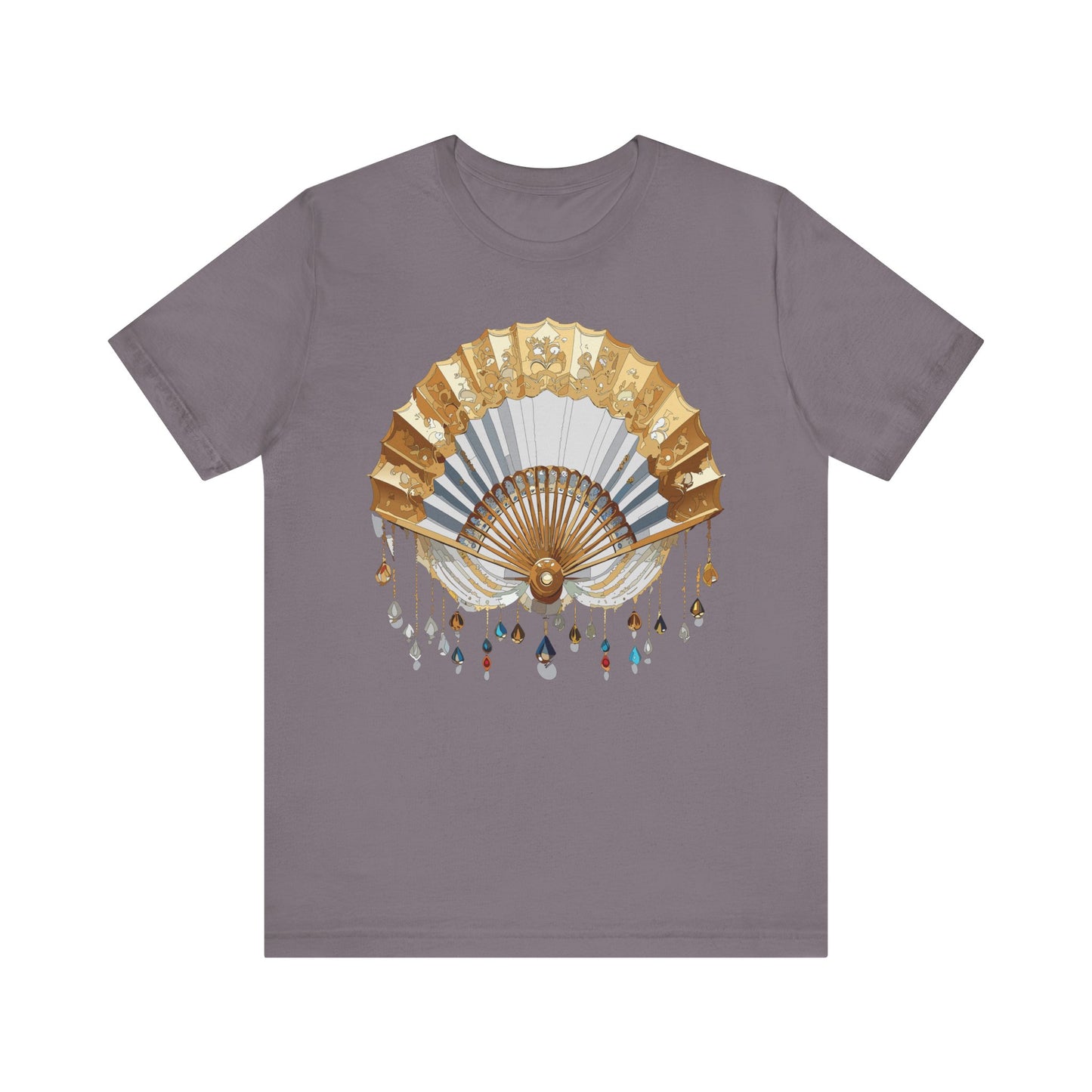 Fan shirt, Shirt with Fan, Tee Shirt with Gold Blower