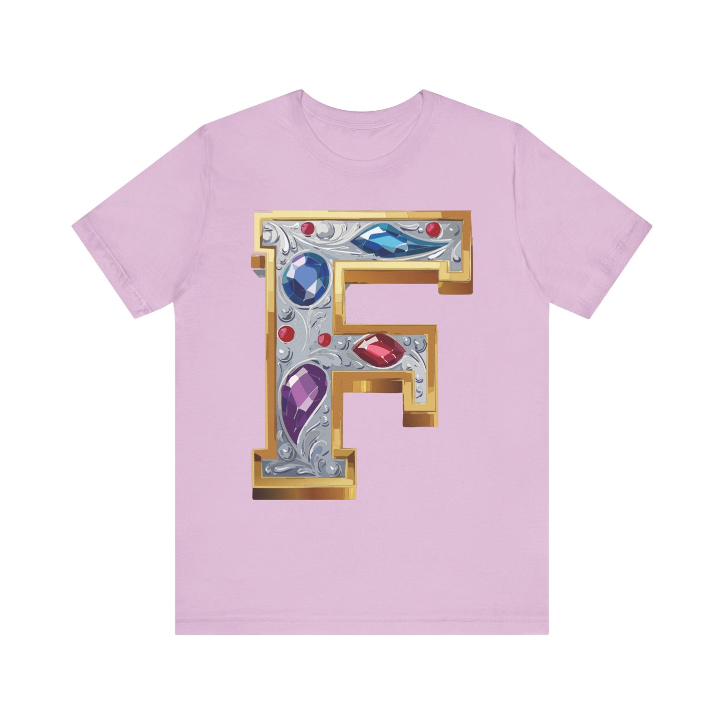 Letter Shirt, Shirt with Letters, Tee Shirt with Gold Letter, Shirt with Antique Letters