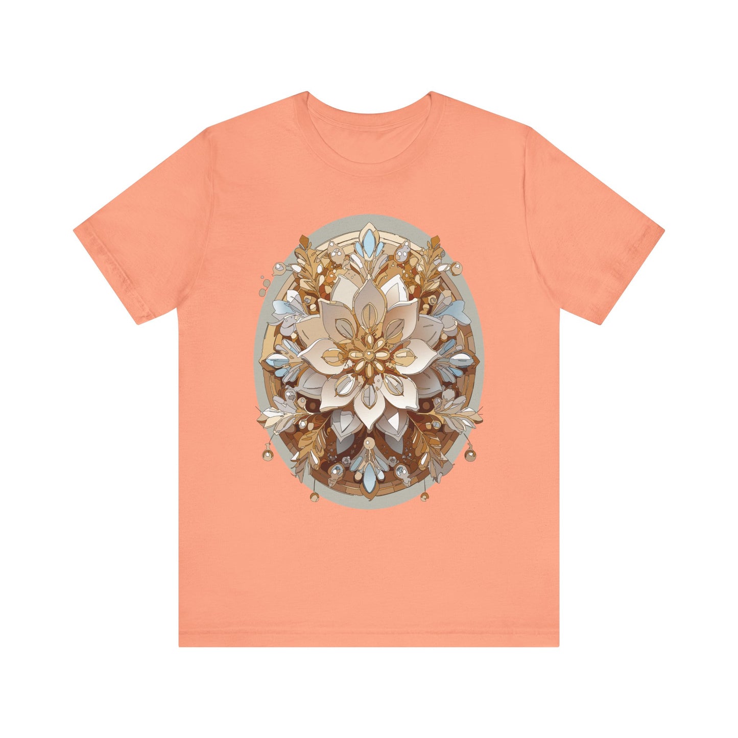 Floral Shirt, Flower Shirt, Tee Shirt with Antique Flower