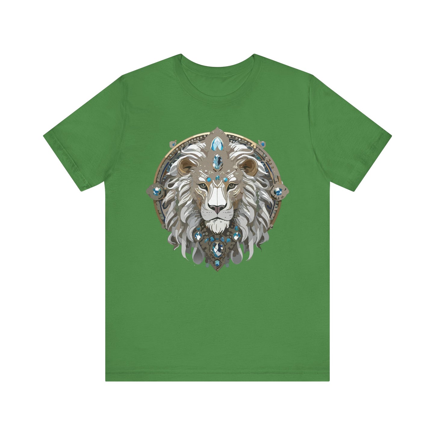 Animal Shirt, Shirt with Animal, Tee Shirt with Gold Animal Medal, Shirt with Antique Animal Medallion