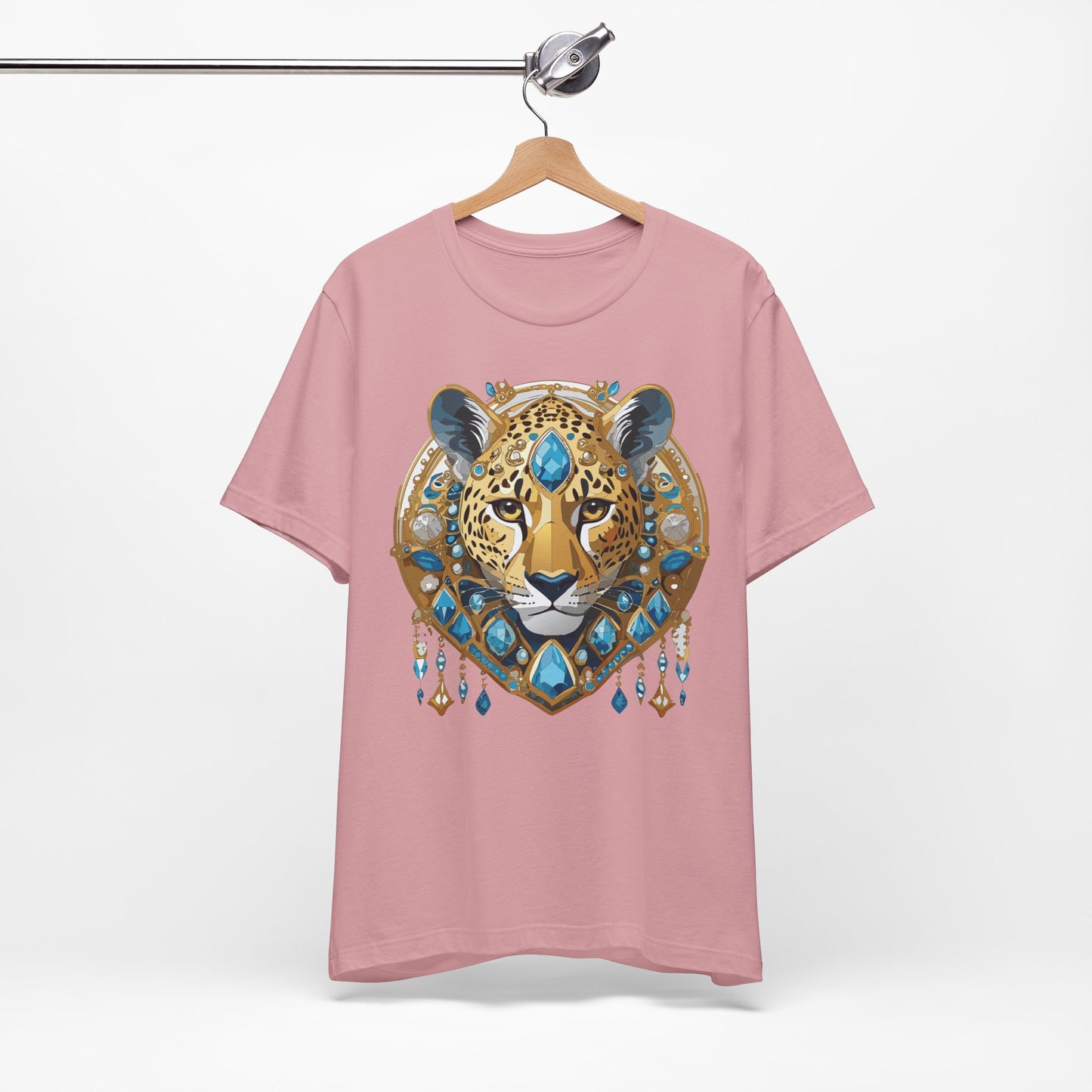 Animal Shirt, Shirt with Animal, Tee Shirt with Gold Animal Medal, Shirt with Antique Animal Medallion