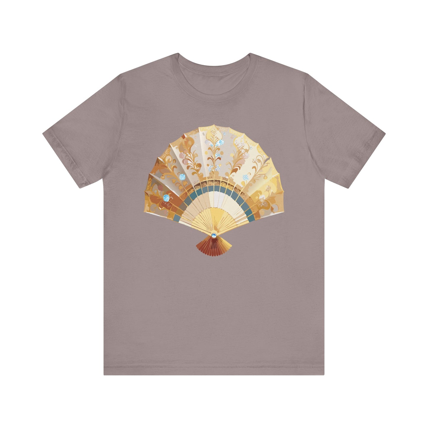 Fan shirt, Shirt with Fan, Tee Shirt with Gold Blower