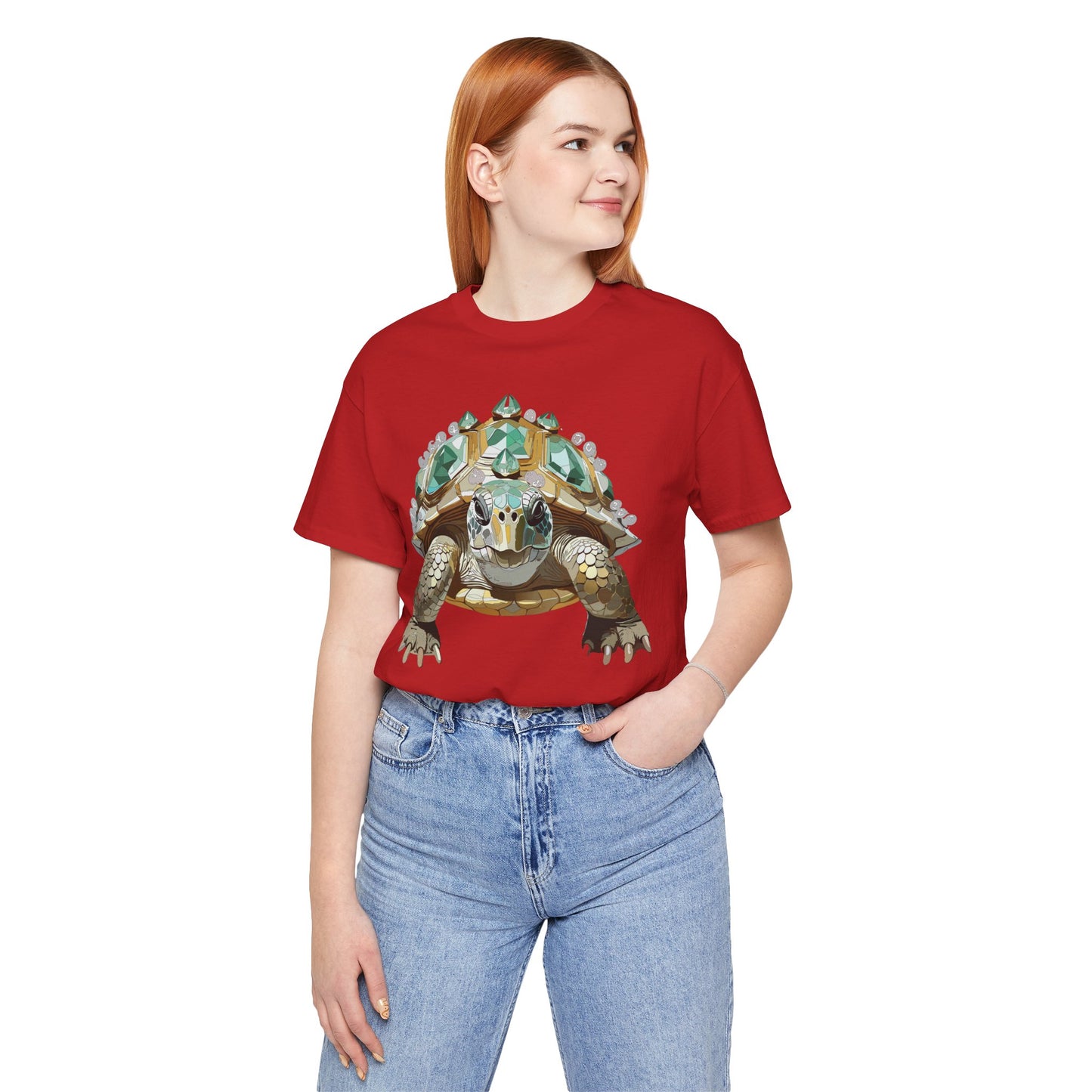 Animal Shirt, Shirt with Animal, Tee Shirt with Gold Animal Medal, Shirt with Antique Animal Medallion