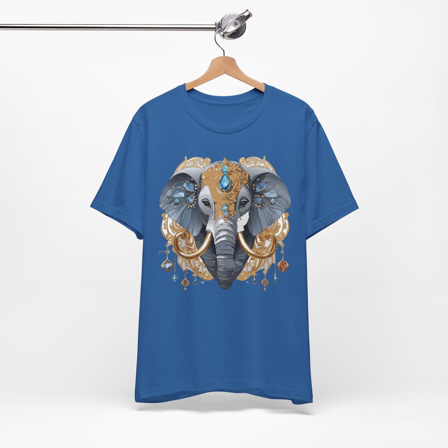 Animal Shirt, Shirt with Animal, Tee Shirt with Gold Animal Medal, Shirt with Antique Animal Medallion