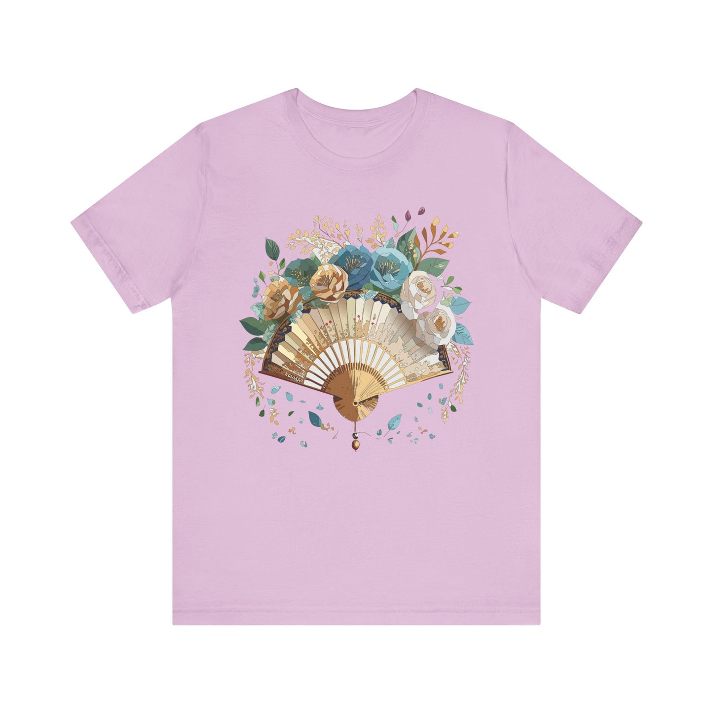 Fan shirt, Shirt with Fan, Tee Shirt with Gold Blower