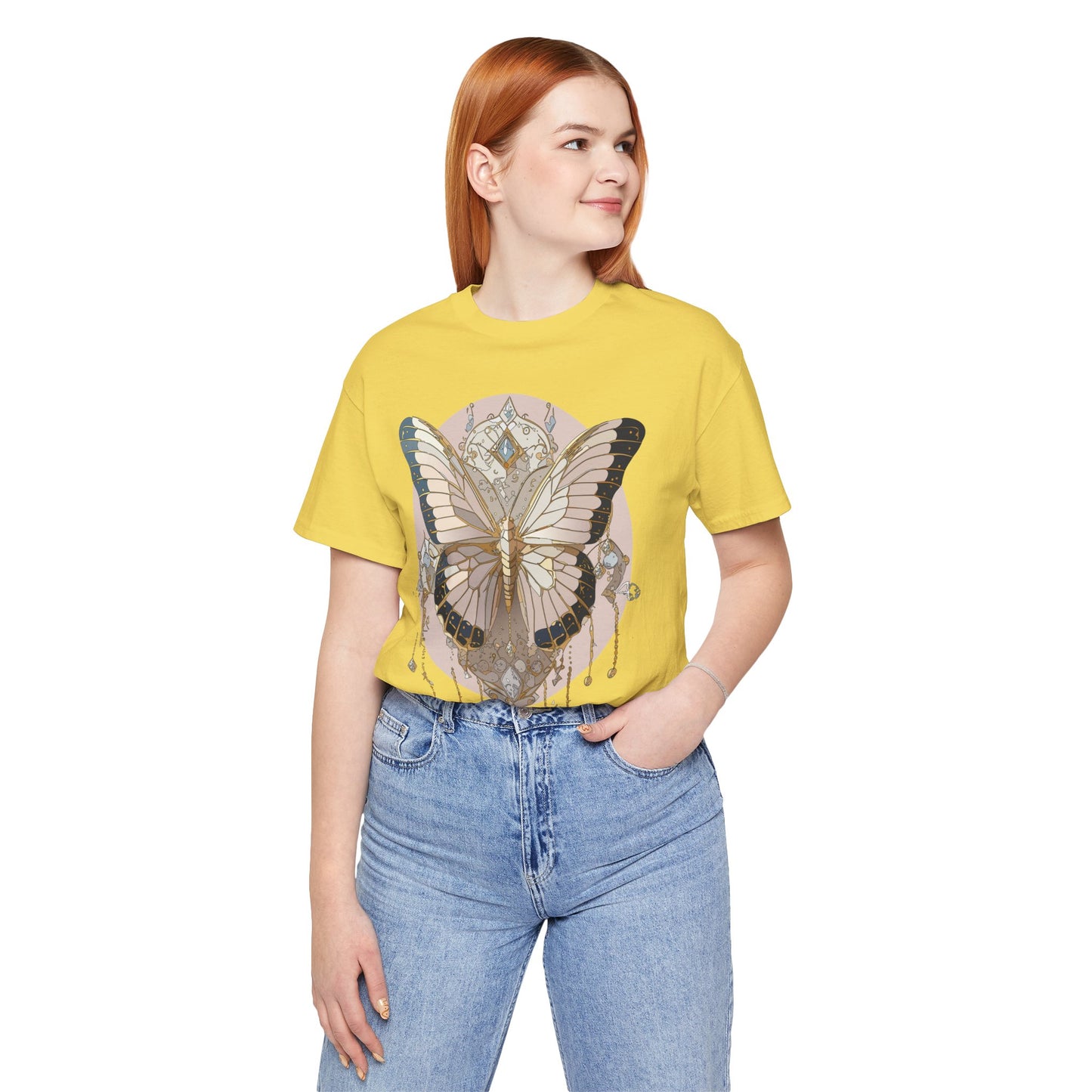 Butterfly Shirt, Shirt with Butterfly, Tee Shirt with Antique Butterfly