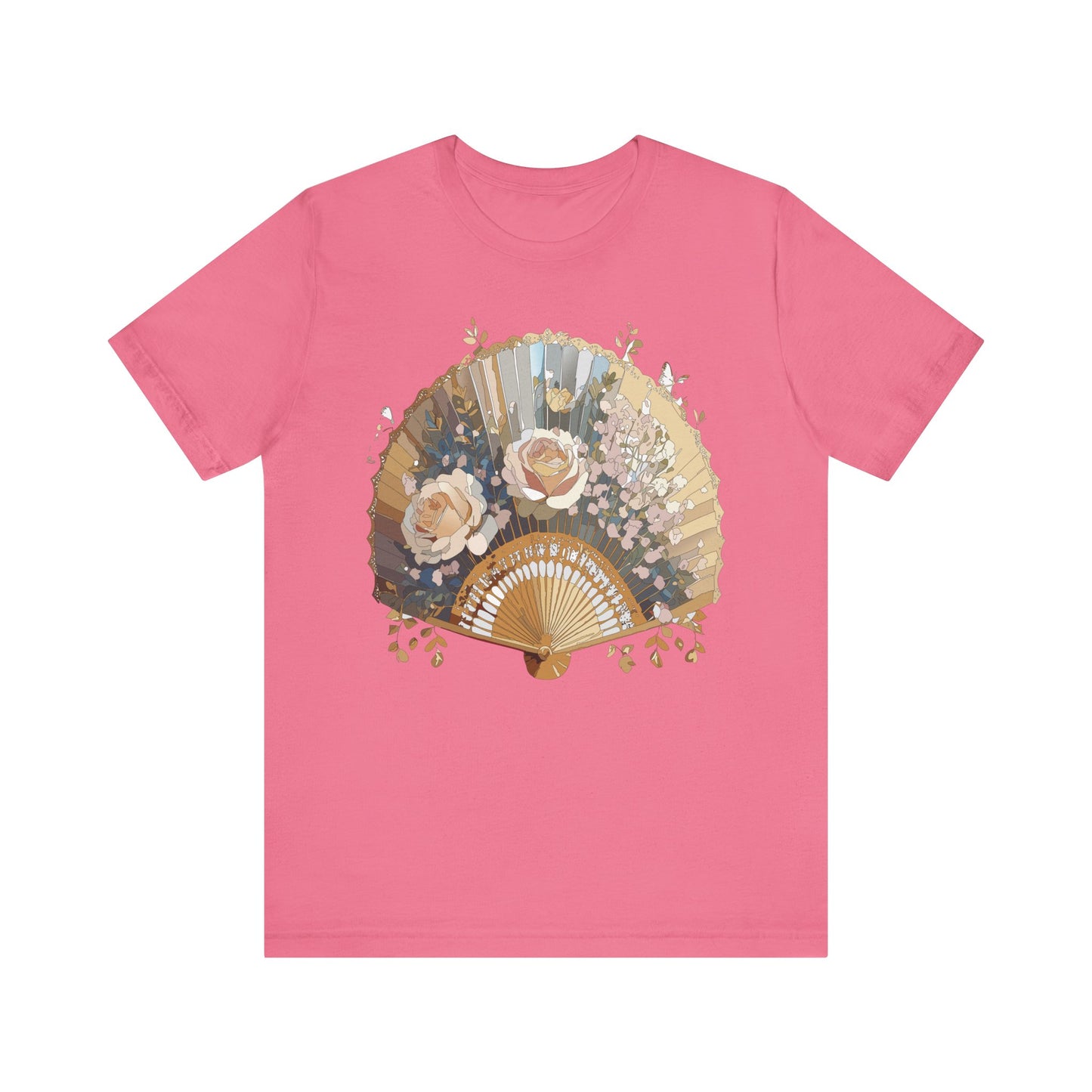 Fan shirt, Shirt with Fan, Tee Shirt with Gold Blower