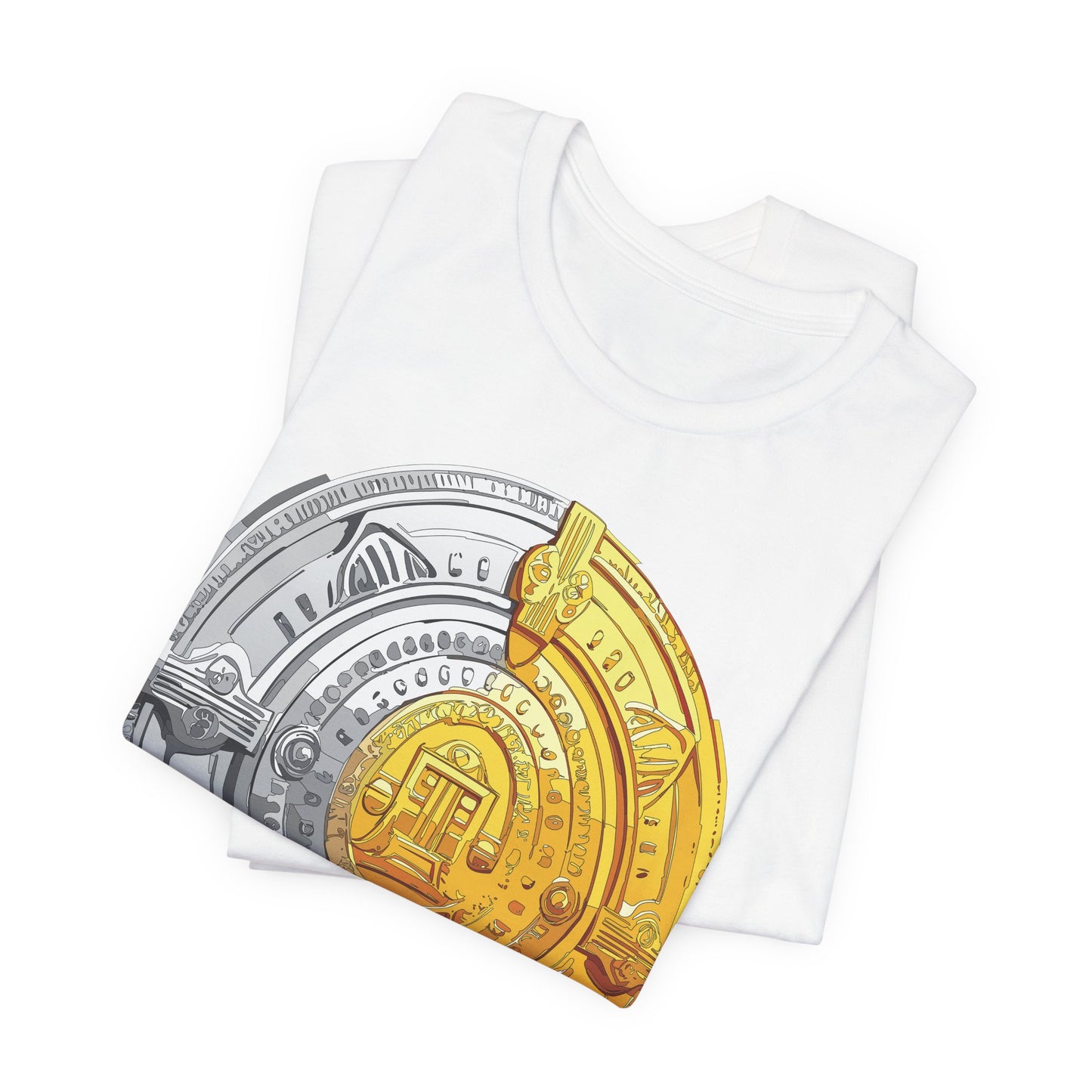 Coin Shirt, Shirt with Coin, Tee Shirt with Gold Coin, Shirt with Antique Coin