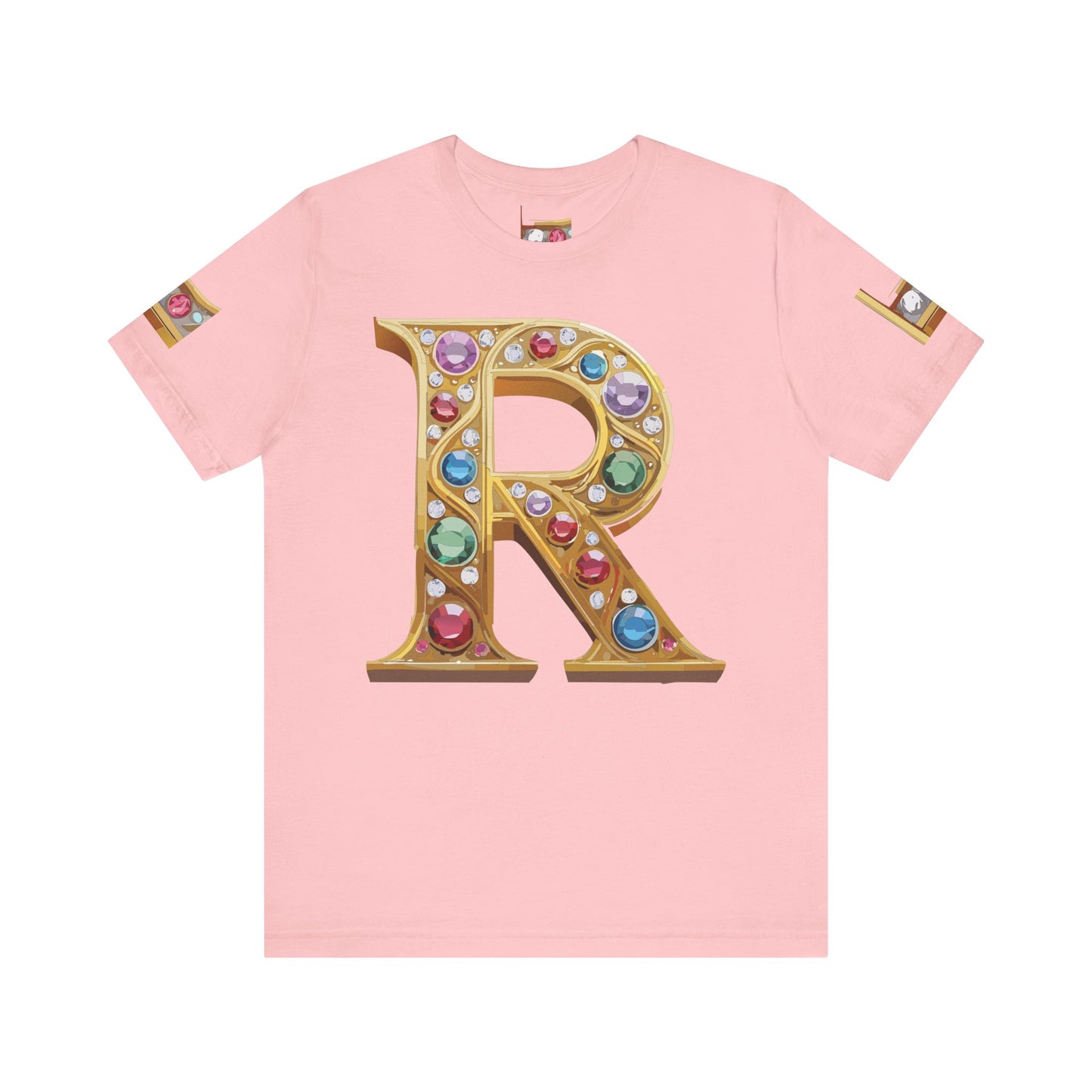 Letter Shirt, Shirt with Letters, Tee Shirt with Gold Letter, Shirt with Antique Letters