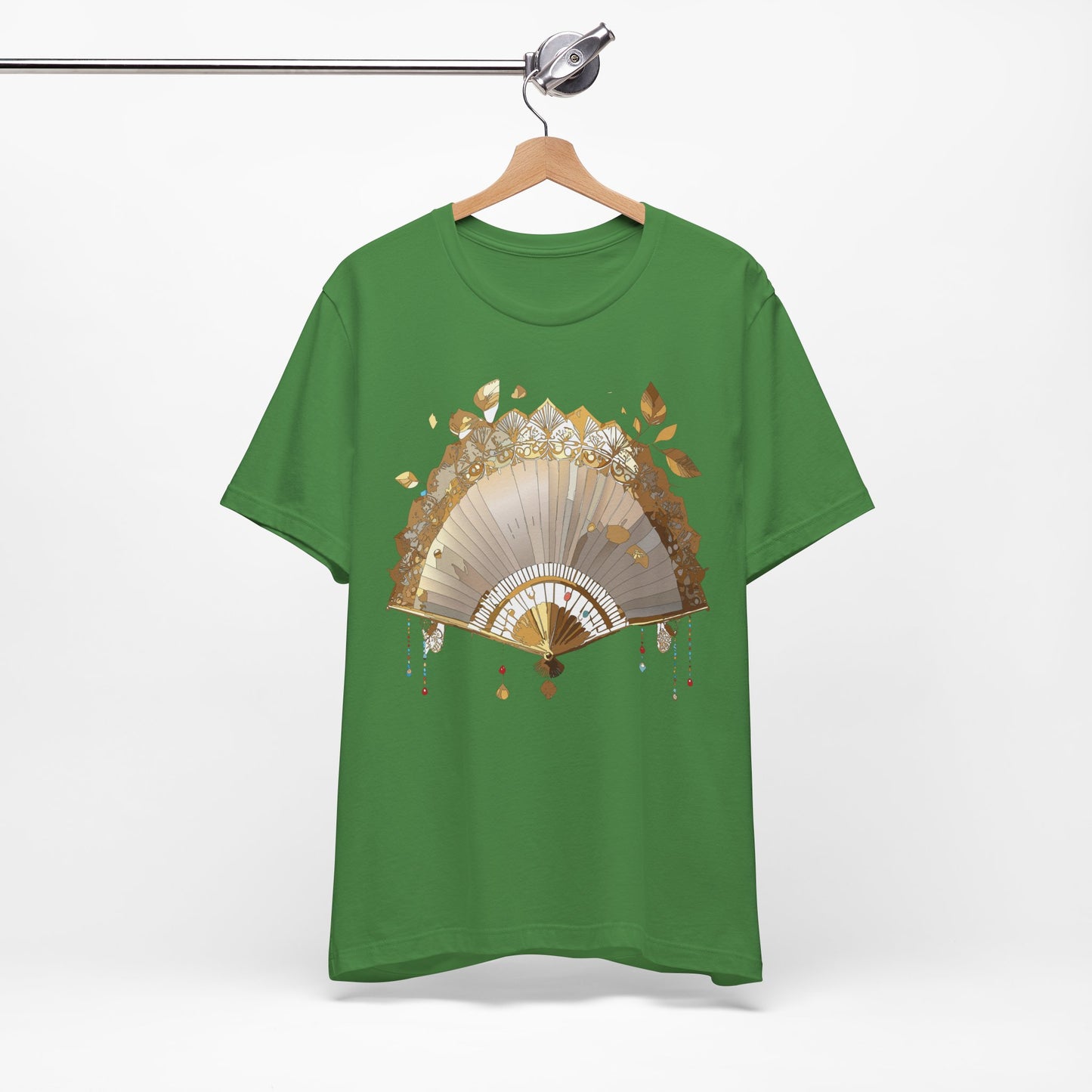 Fan shirt, Shirt with Fan, Tee Shirt with Gold Blower