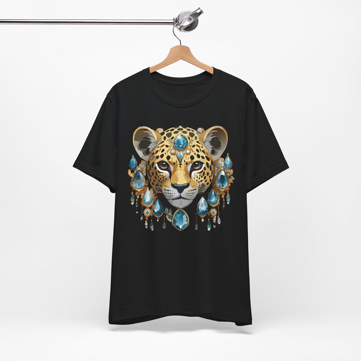 Animal Shirt, Shirt with Animal, Tee Shirt with Gold Animal Medal, Shirt with Antique Animal Medallion