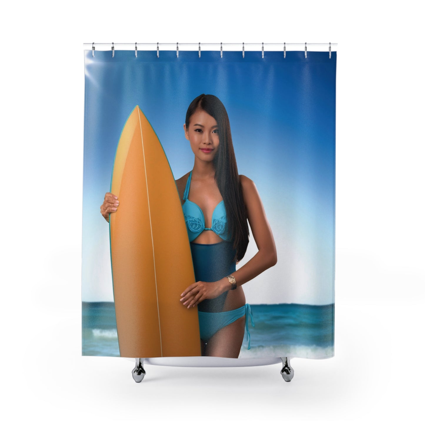 Woman Shower Curtain