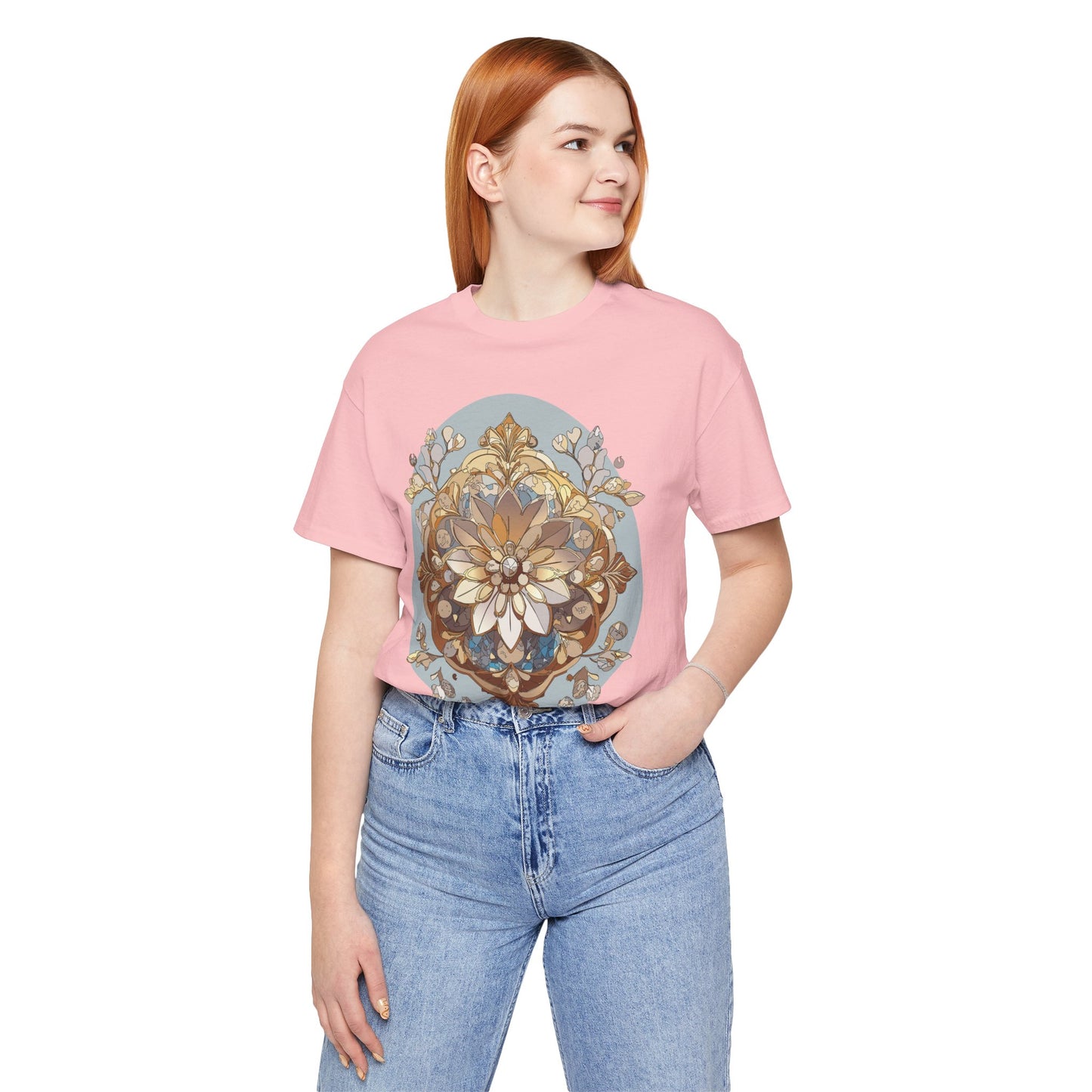 Floral Shirt, Flower Shirt, Tee Shirt with Antique Flower