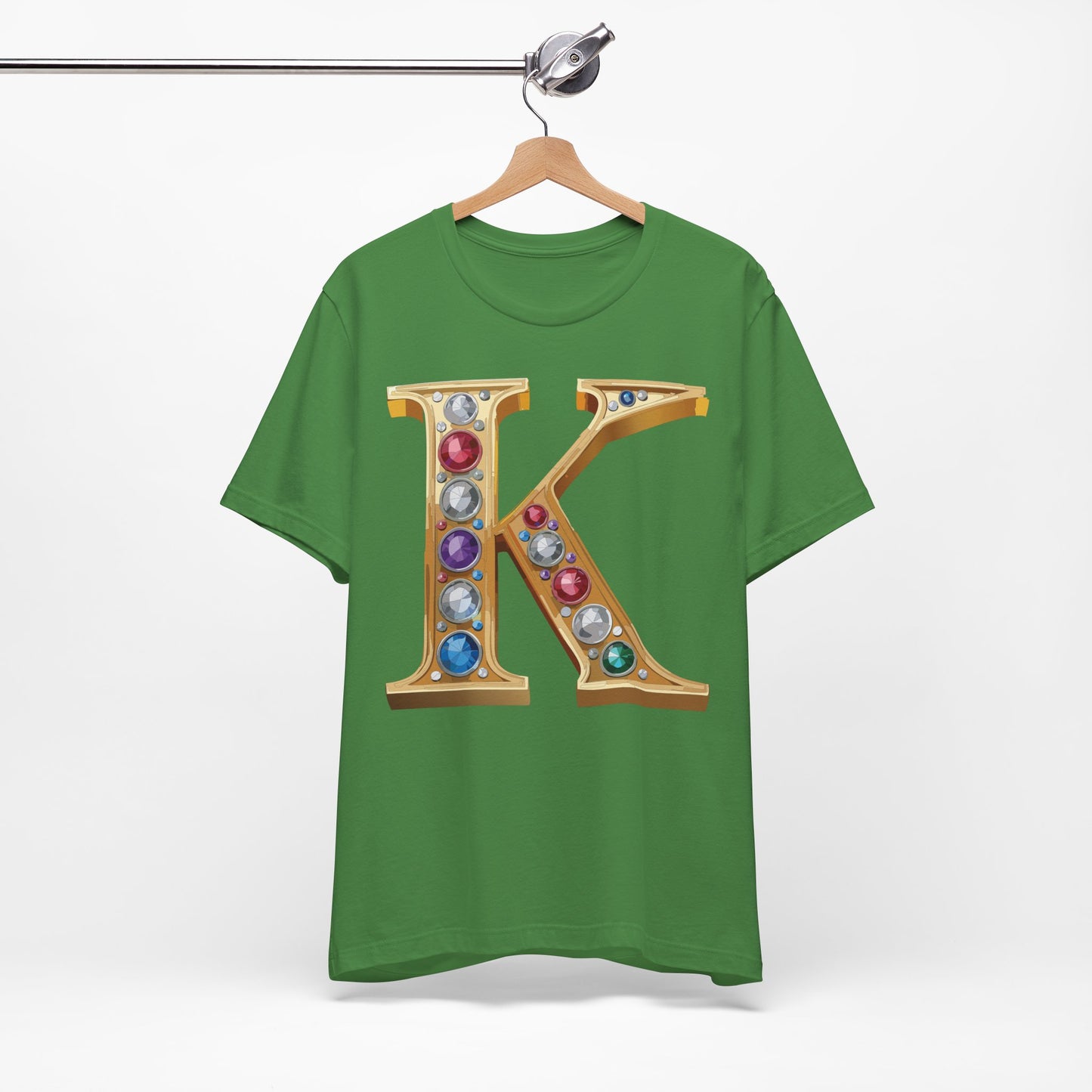 Letter Shirt, Shirt with Letters, Tee Shirt with Gold Letter, Shirt with Antique Letters
