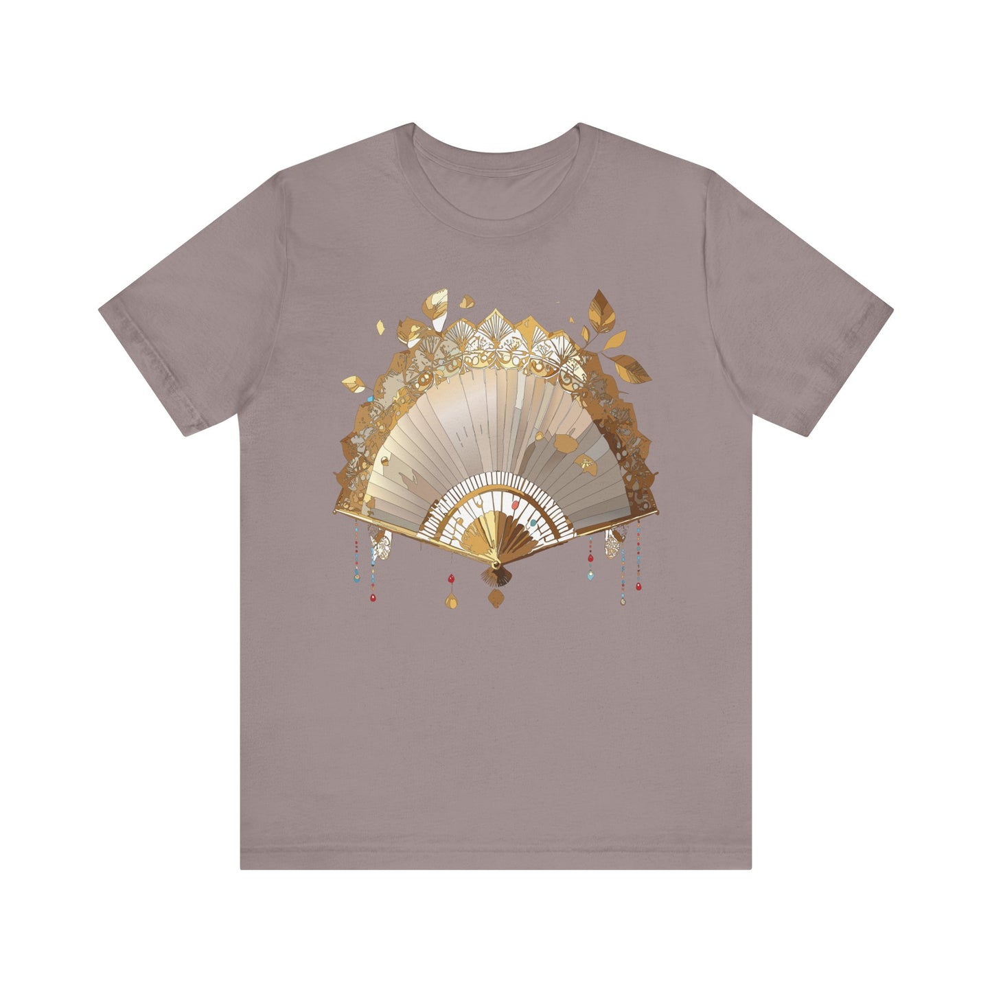 Fan shirt, Shirt with Fan, Tee Shirt with Gold Blower