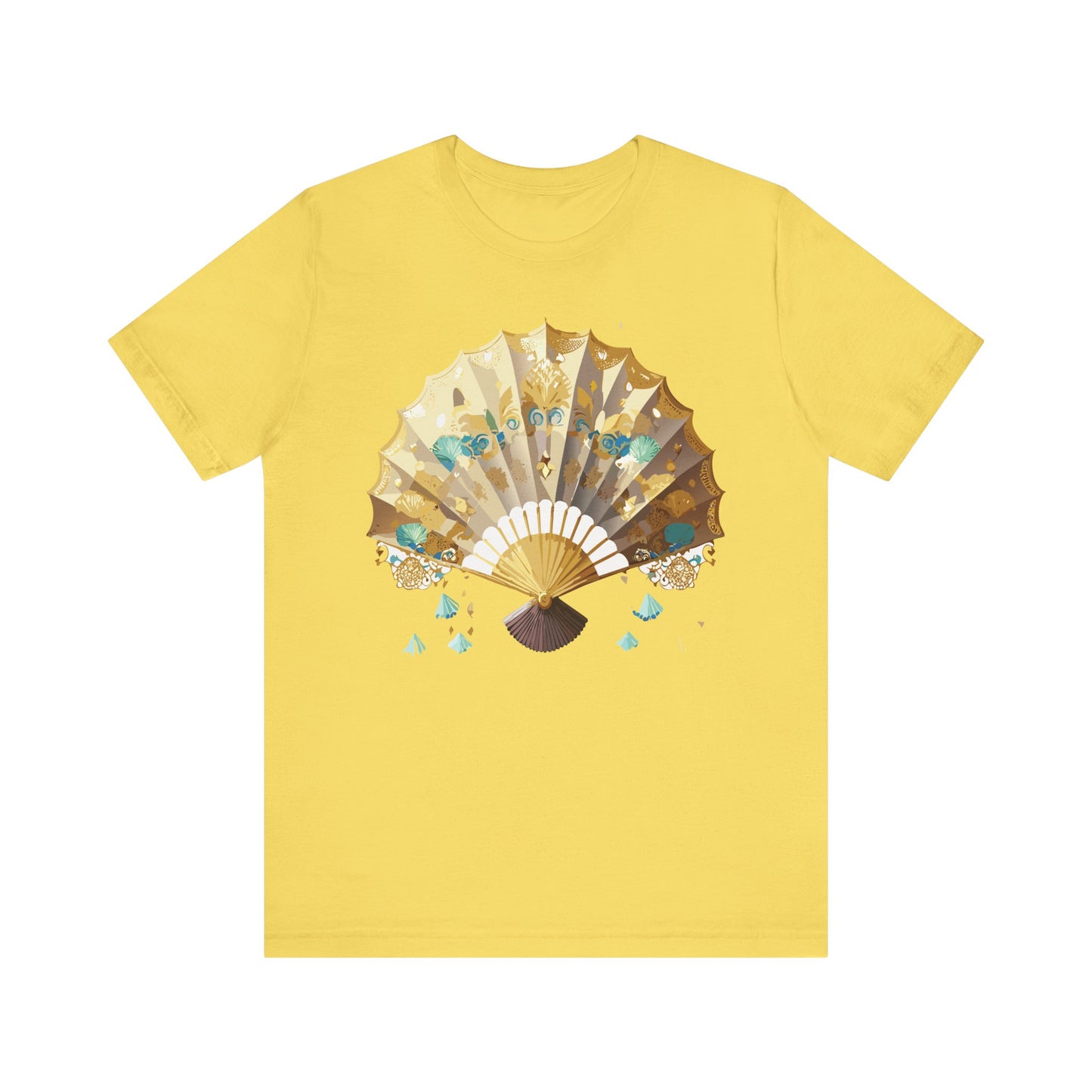 Fan shirt, Shirt with Fan, Tee Shirt with Gold Blower