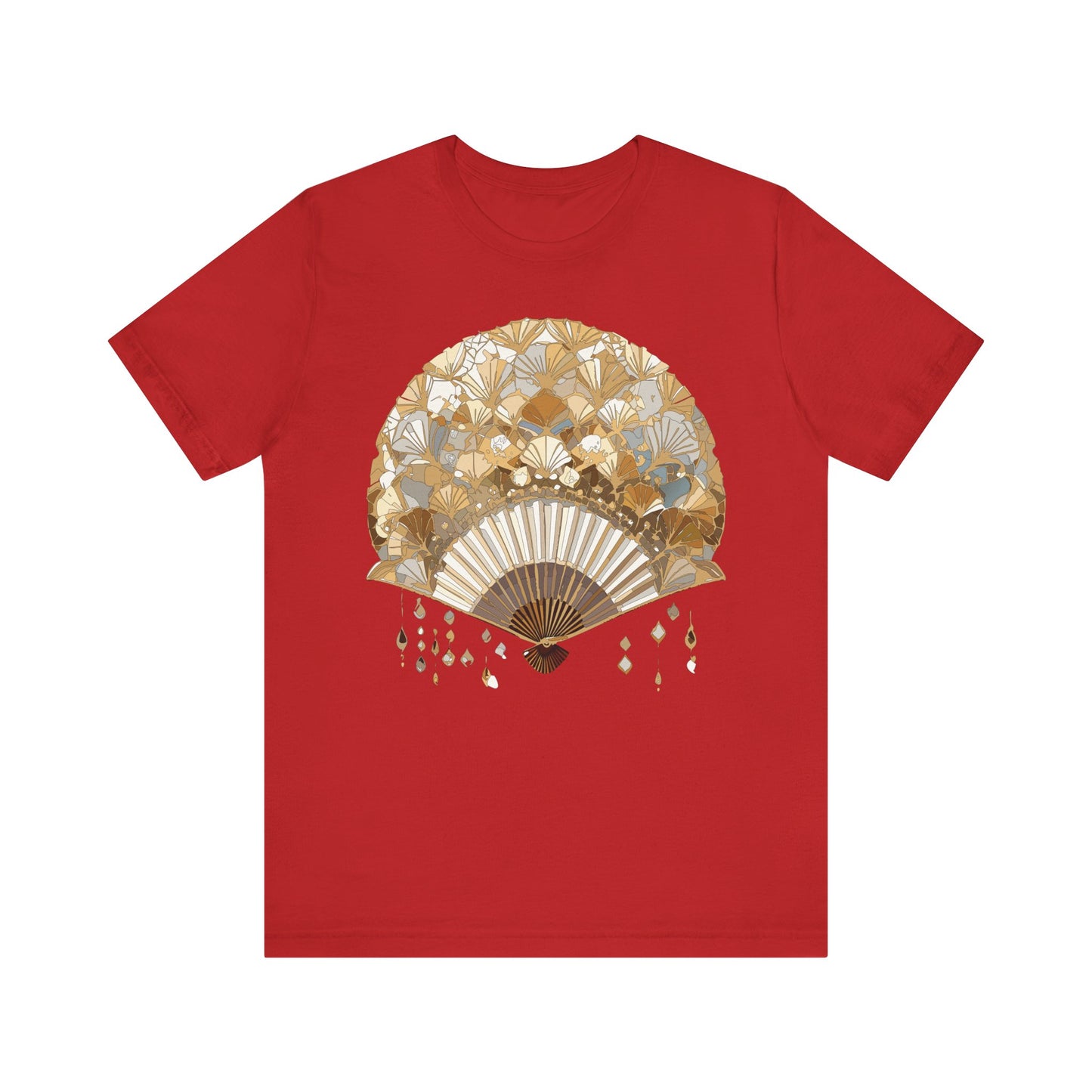 Fan shirt, Shirt with Fan, Tee Shirt with Gold Blower