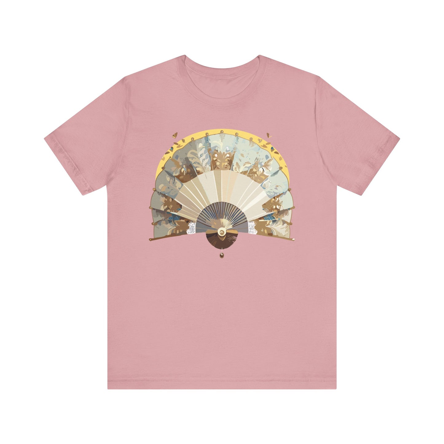 Fan shirt, Shirt with Fan, Tee Shirt with Gold Blower