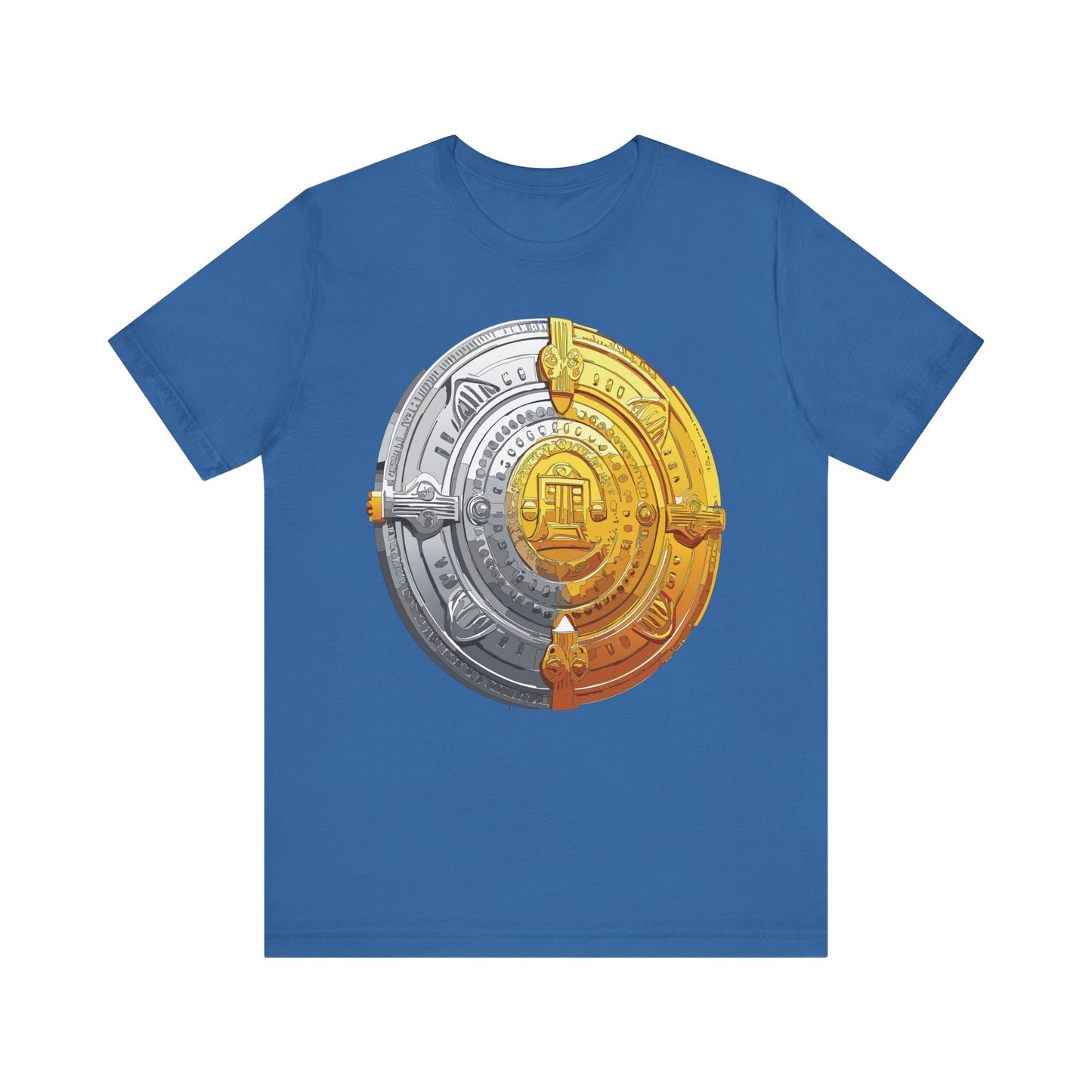 Coin Shirt, Shirt with Coin, Tee Shirt with Gold Coin, Shirt with Antique Coin