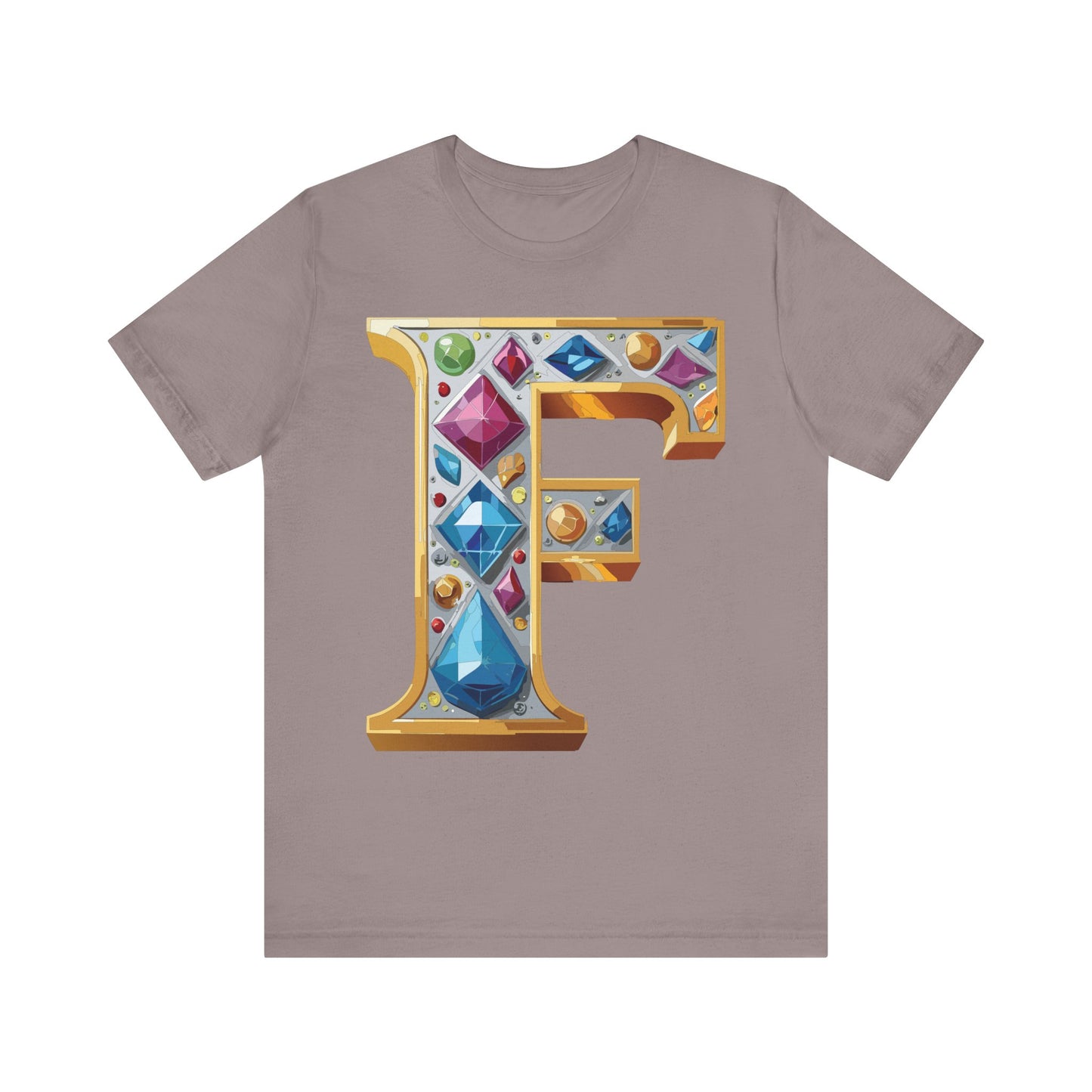 Letter Shirt, Shirt with Letters, Tee Shirt with Gold Letter, Shirt with Antique Letters
