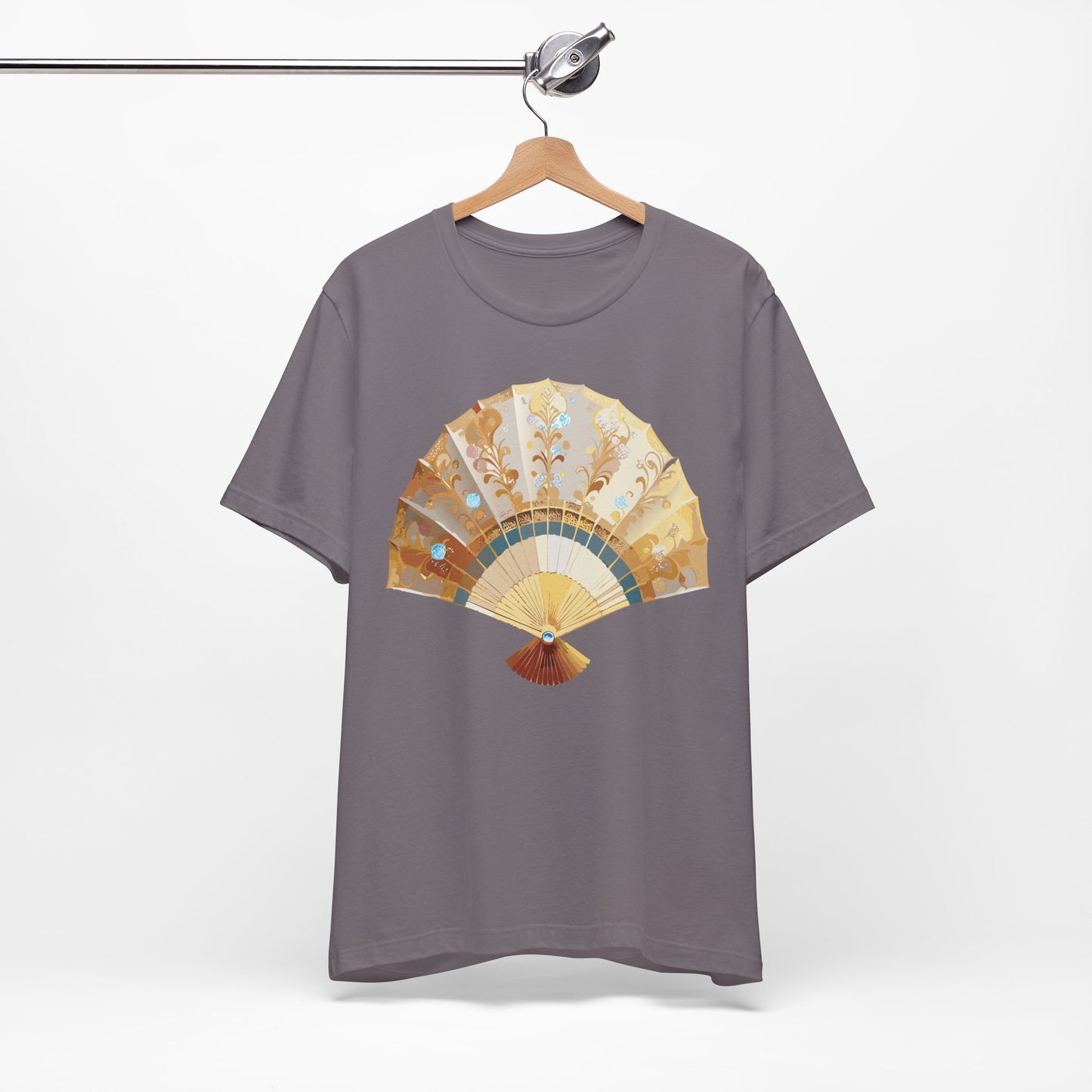 Fan shirt, Shirt with Fan, Tee Shirt with Gold Blower