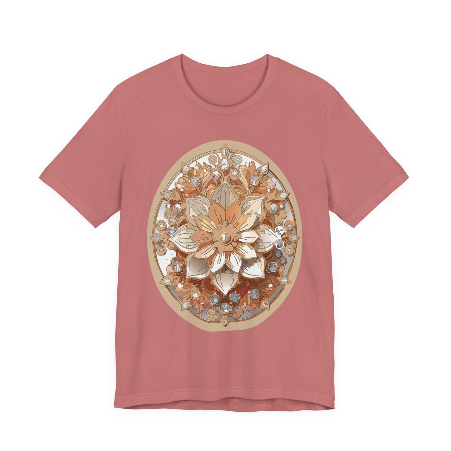 Floral Shirt, Flower Shirt, Tee Shirt with Antique Flower