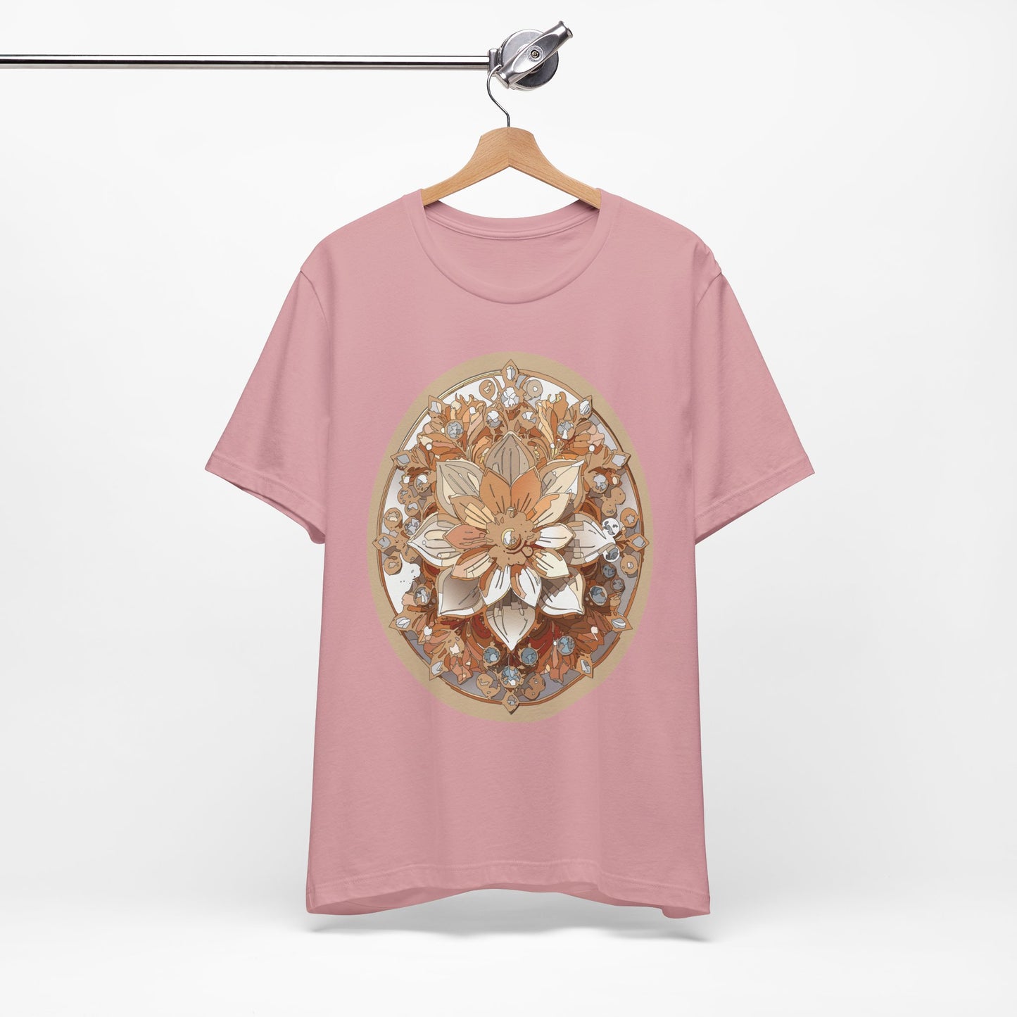 Floral Shirt, Flower Shirt, Tee Shirt with Antique Flower