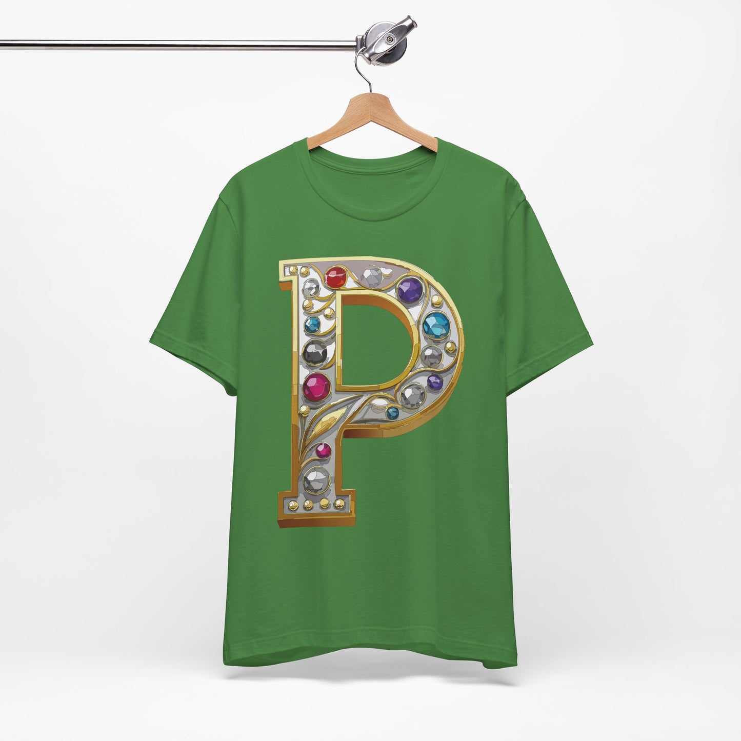 Letter Shirt, Shirt with Letters, Tee Shirt with Gold Letter, Shirt with Antique Letters