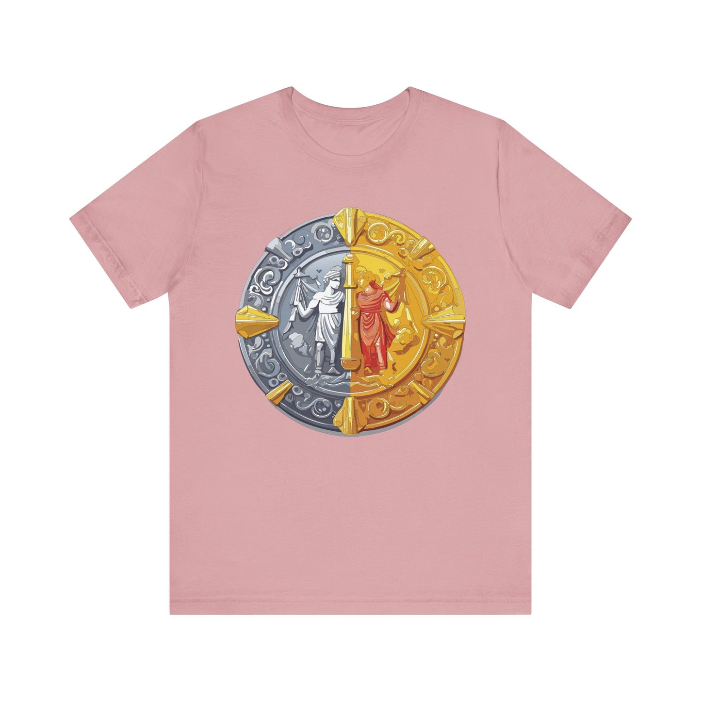 Coin Shirt, Shirt with Coin, Tee Shirt with Gold Coin, Shirt with Antique Coin