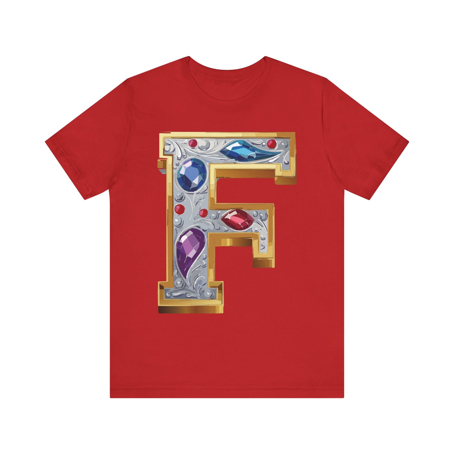 Letter Shirt, Shirt with Letters, Tee Shirt with Gold Letter, Shirt with Antique Letters