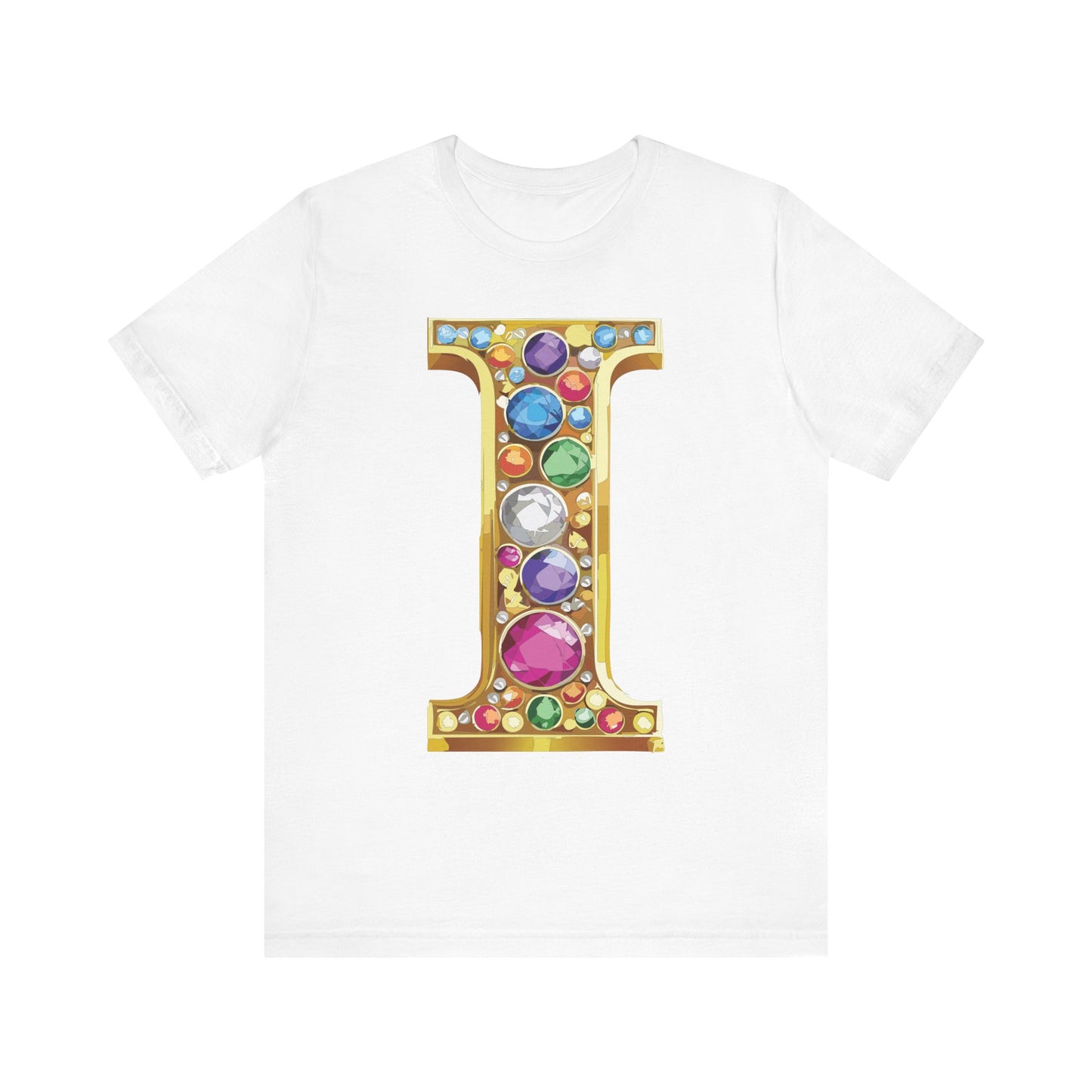 Letter Shirt, Shirt with Letters, Tee Shirt with Gold Letter, Shirt with Antique Letters