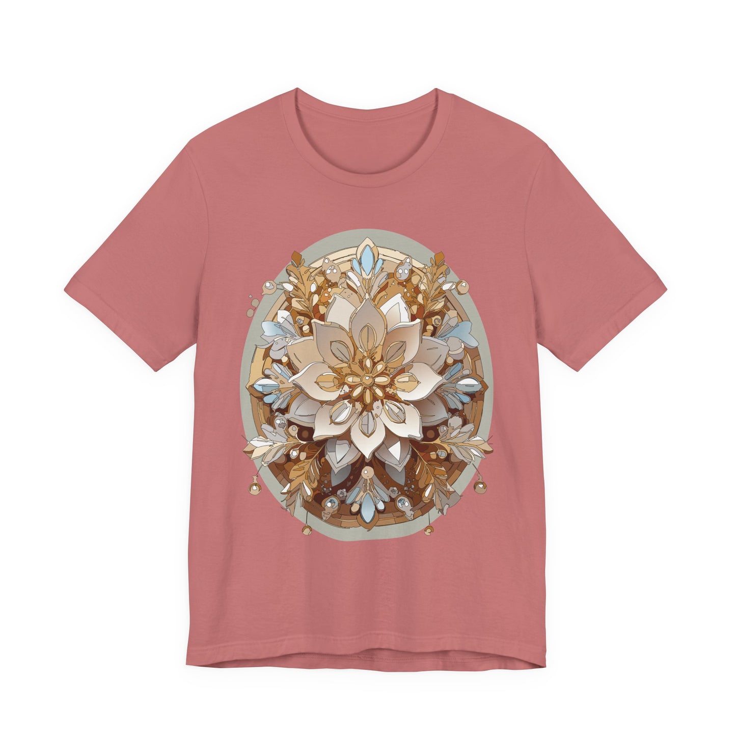 Floral Shirt, Flower Shirt, Tee Shirt with Antique Flower