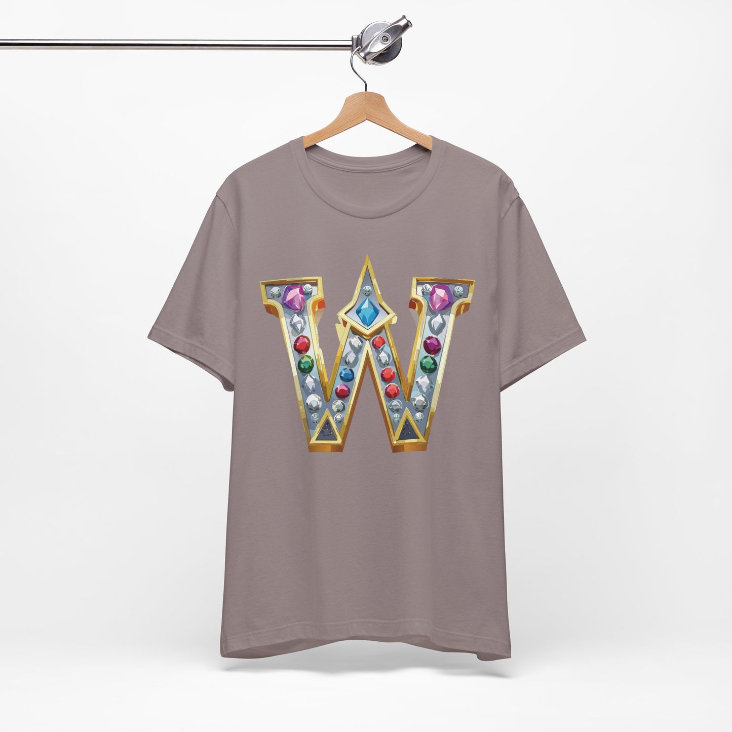 Letter Shirt, Shirt with Letters, Tee Shirt with Gold Letter, Shirt with Antique Letters