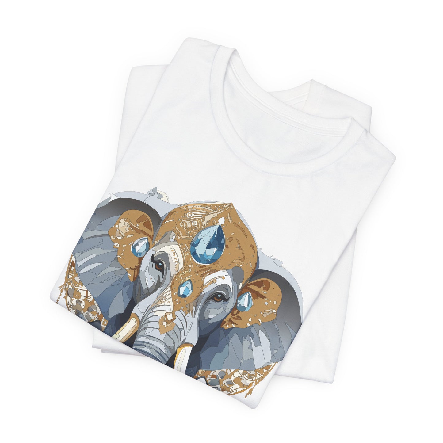 Animal Shirt, Shirt with Animal, Tee Shirt with Gold Animal Medal, Shirt with Antique Animal Medallion