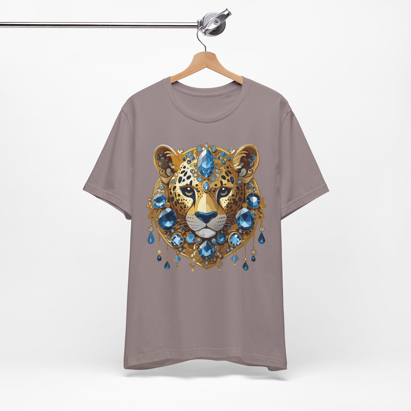 Animal Shirt, Shirt with Animal, Tee Shirt with Gold Animal Medal, Shirt with Antique Animal Medallion