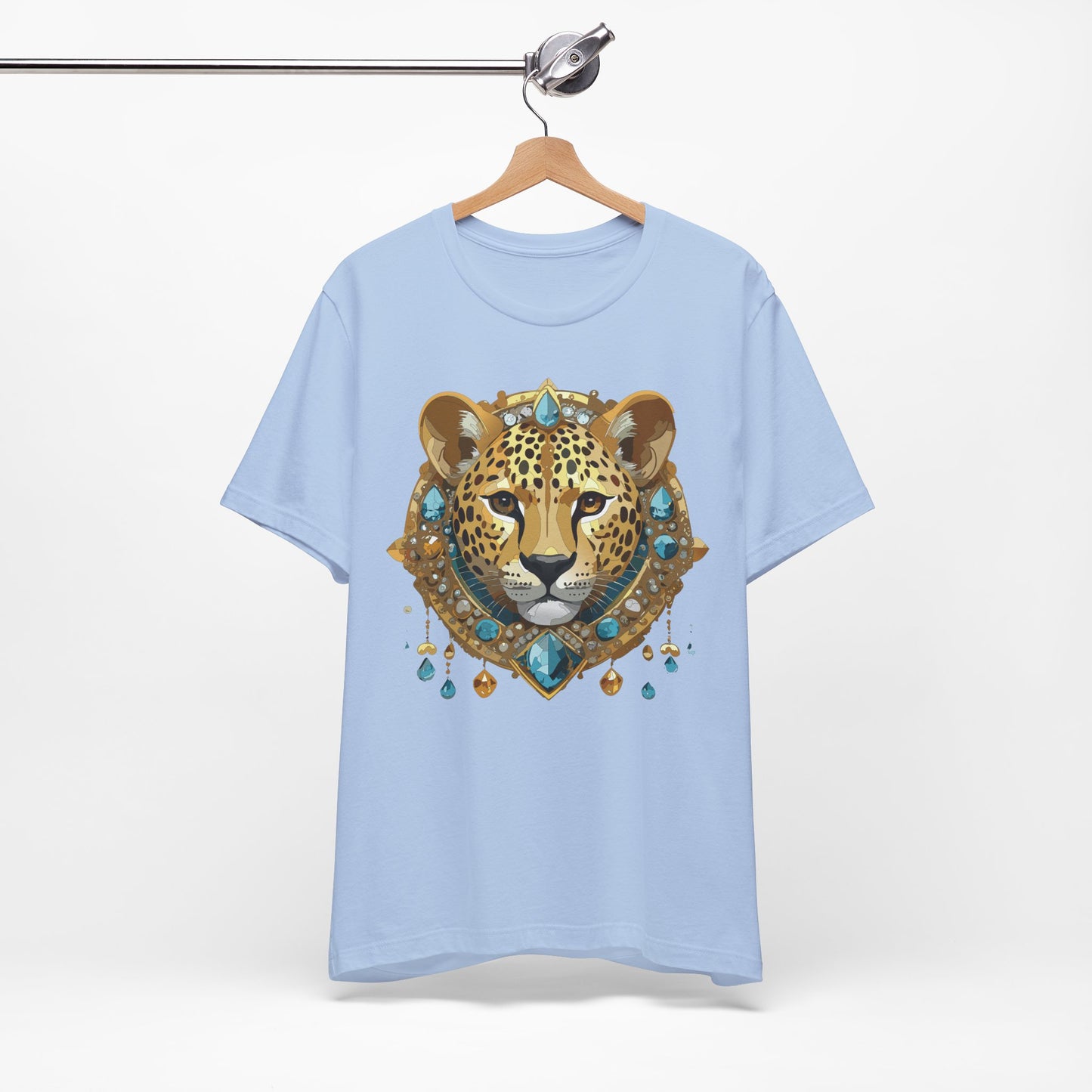 Animal Shirt, Shirt with Animal, Tee Shirt with Gold Animal Medal, Shirt with Antique Animal Medallion