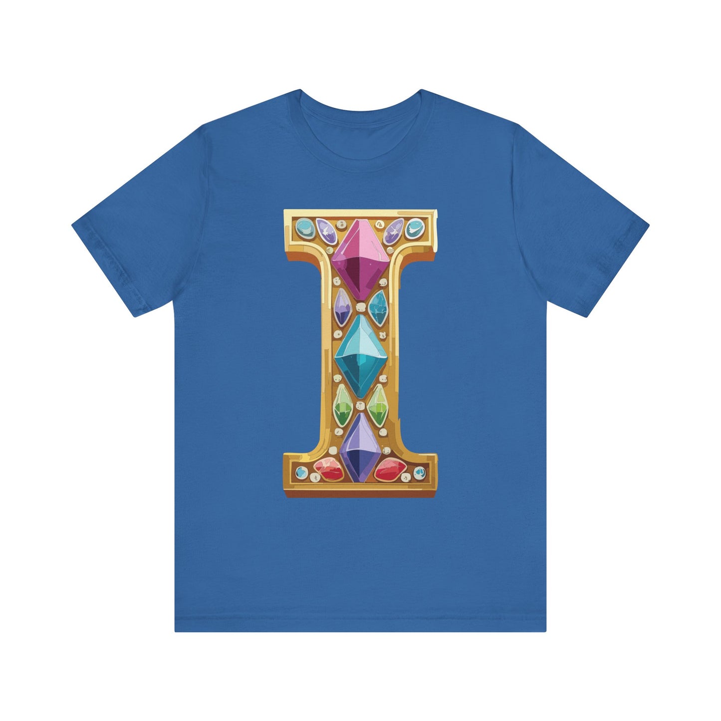 Letter Shirt, Shirt with Letters, Tee Shirt with Gold Letter, Shirt with Antique Letters